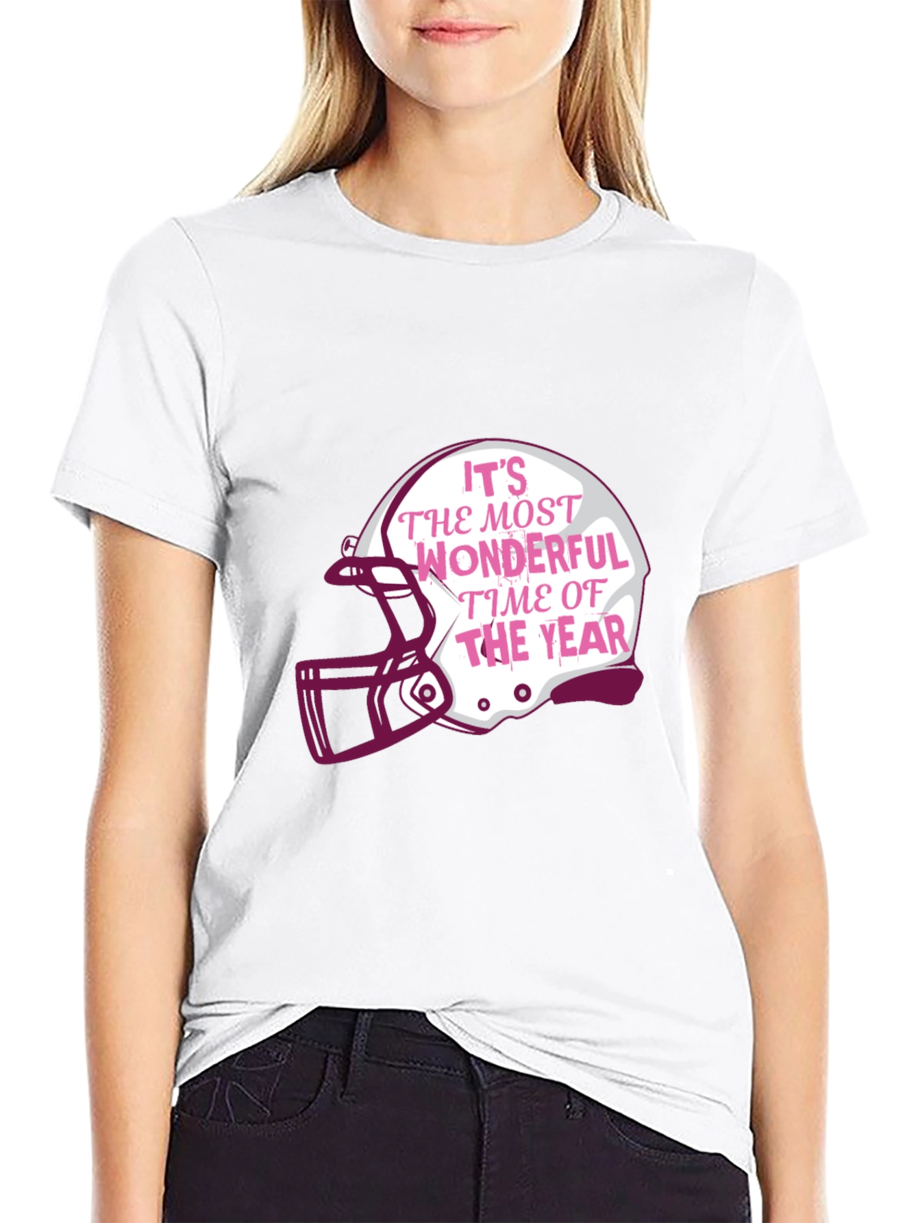 Holiday Football Helmet T-Shirt