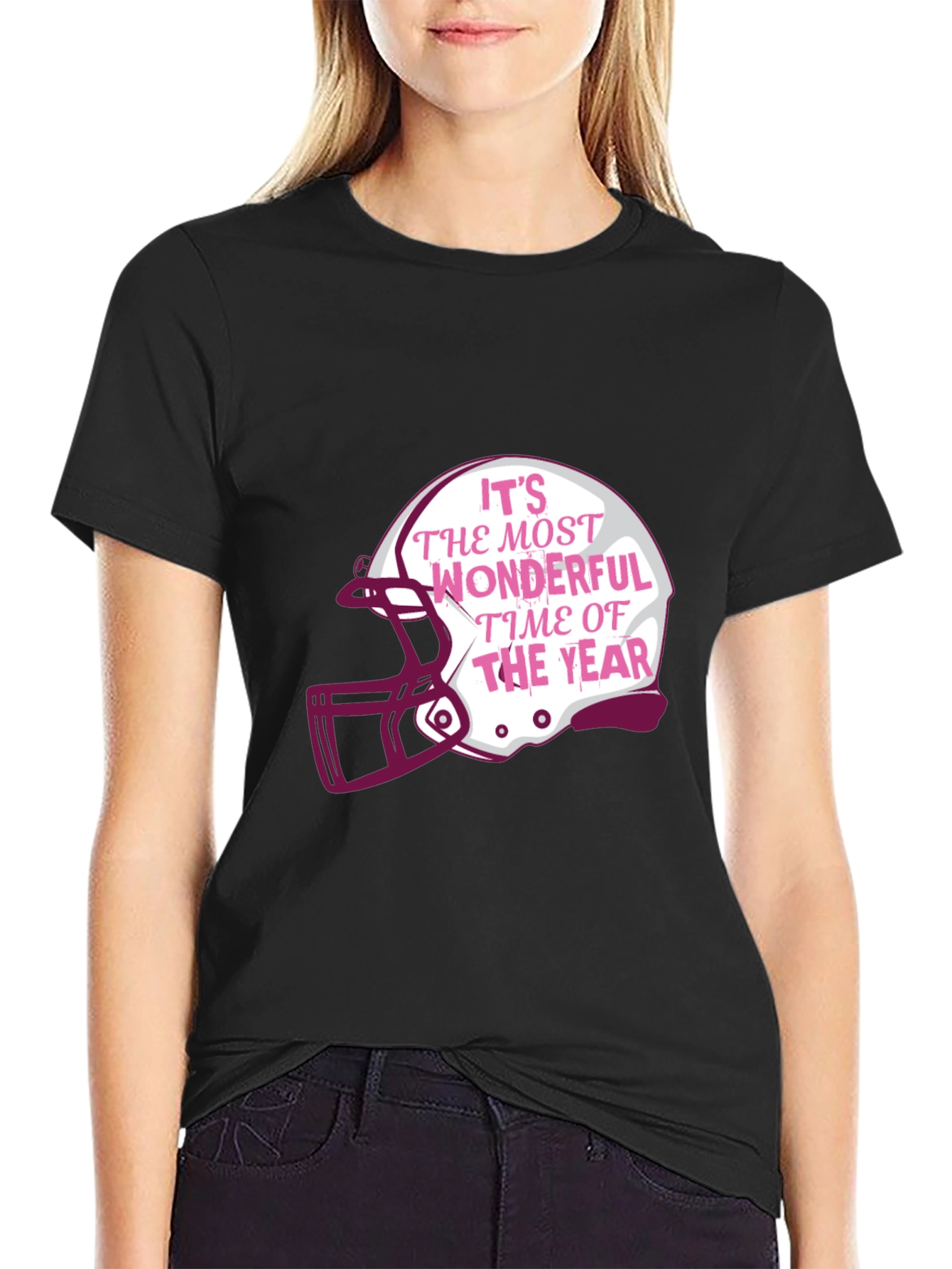 Holiday Football Helmet T-Shirt
