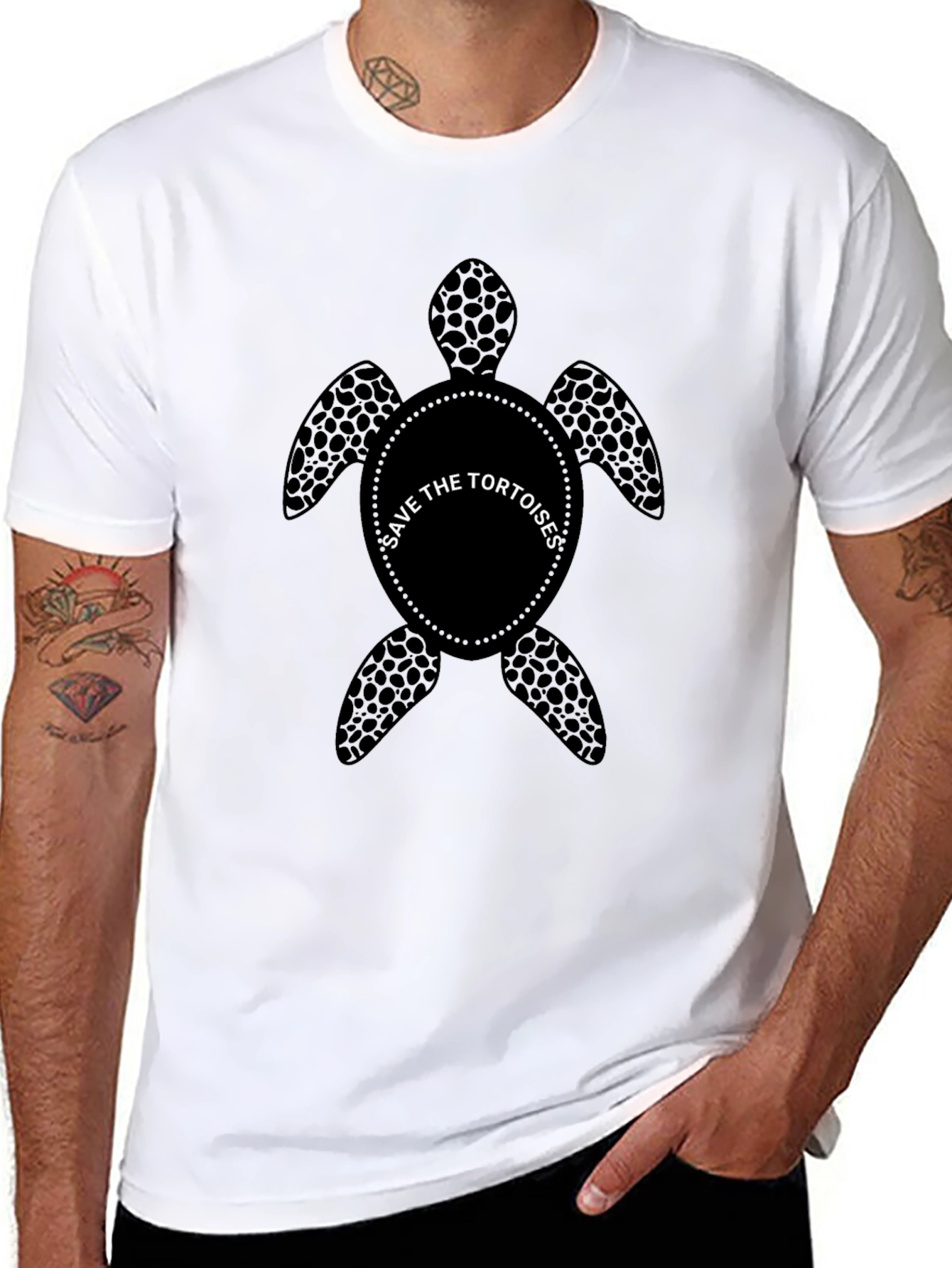 Save The Tortoises T-Shirt - Black