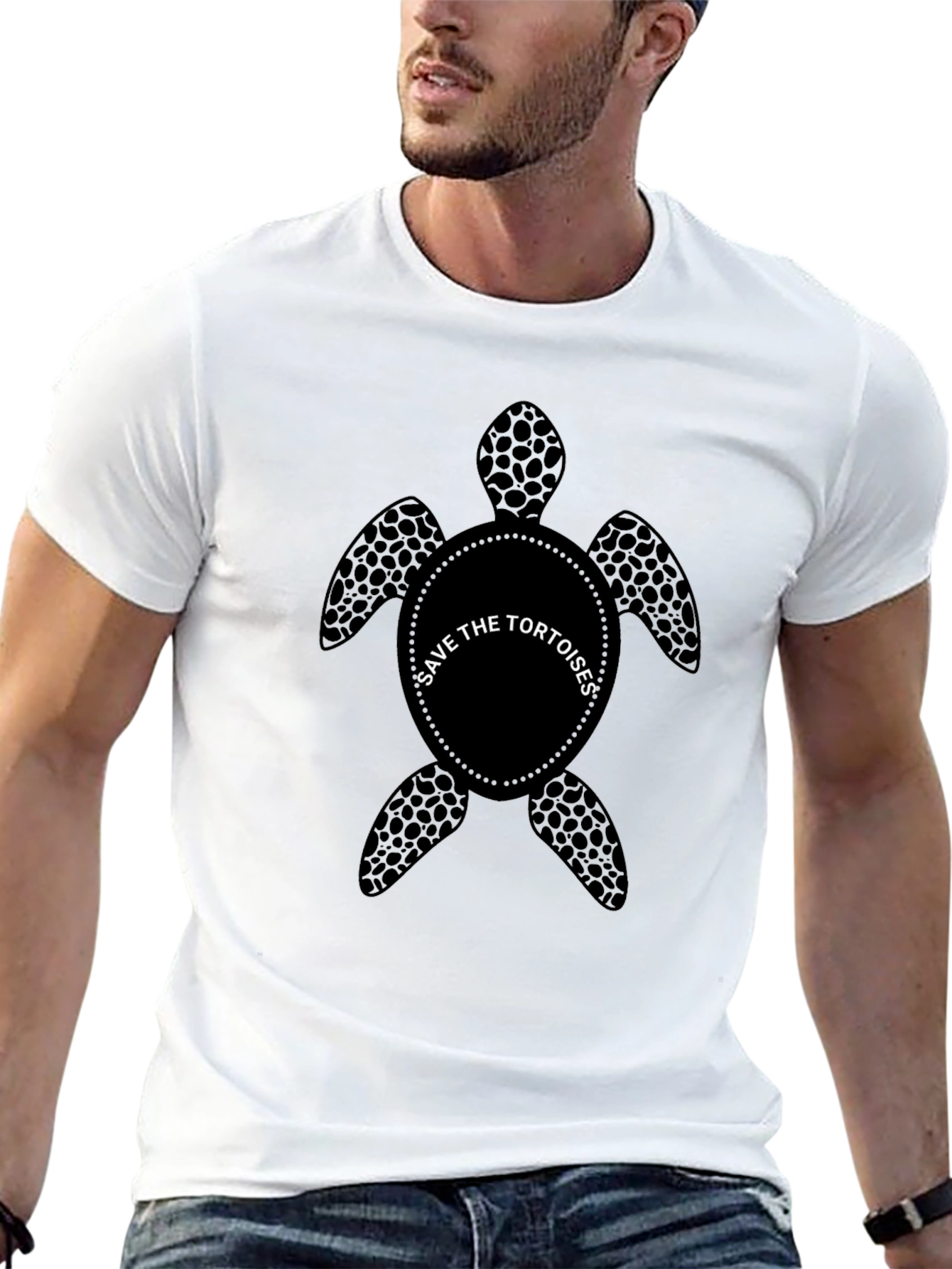 Save The Tortoises T-Shirt - Black