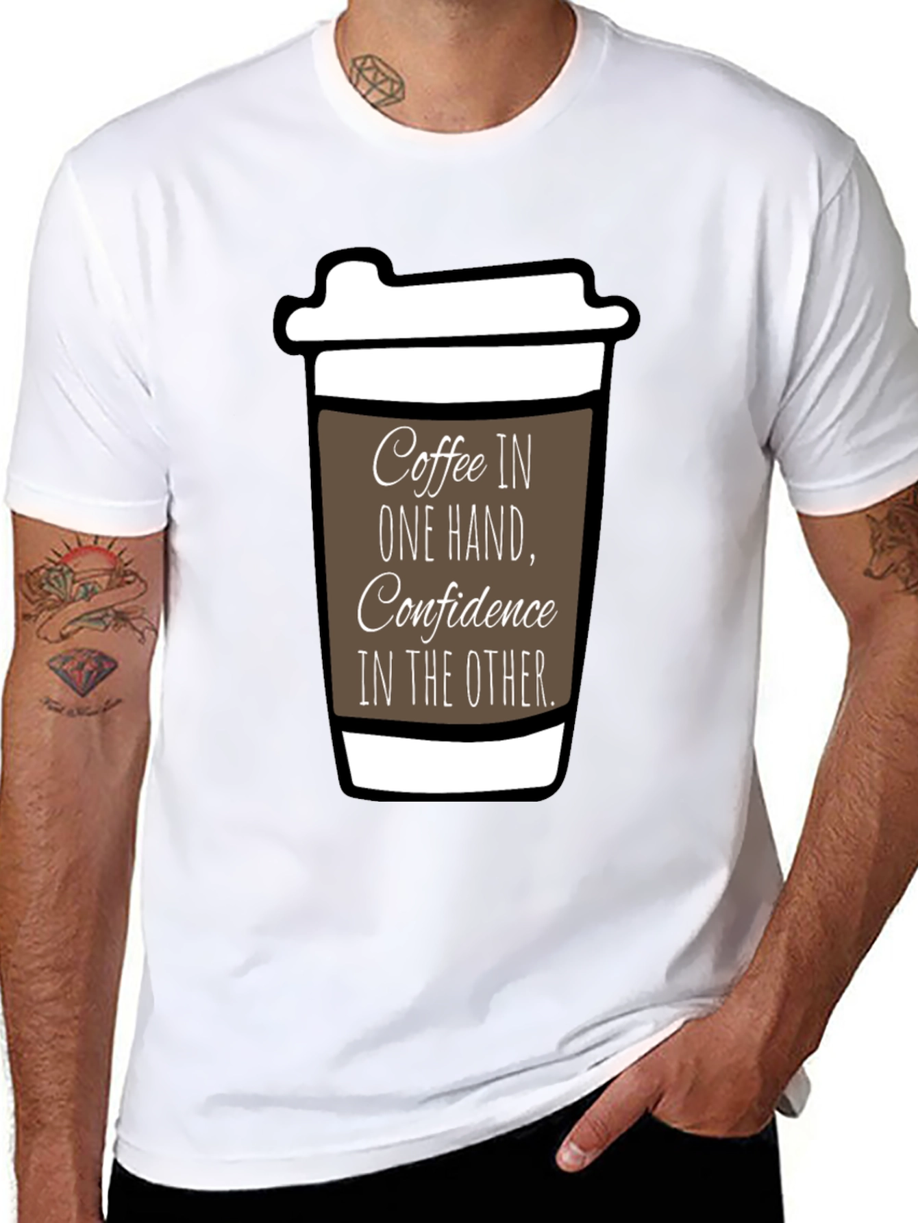 Coffee & Confidence Graphic Tee