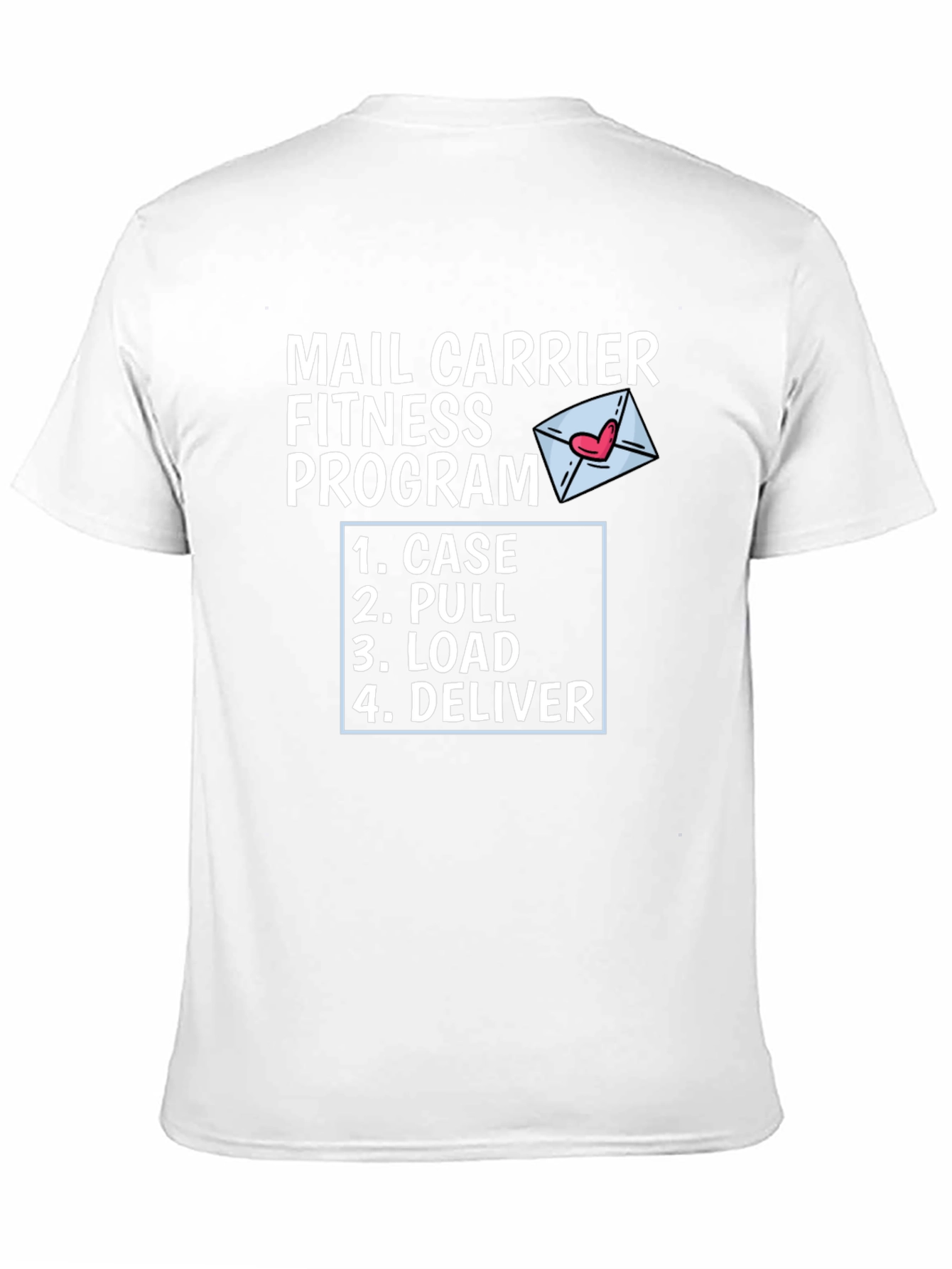 Mail Carrier Fitness Program Black T-Shirt