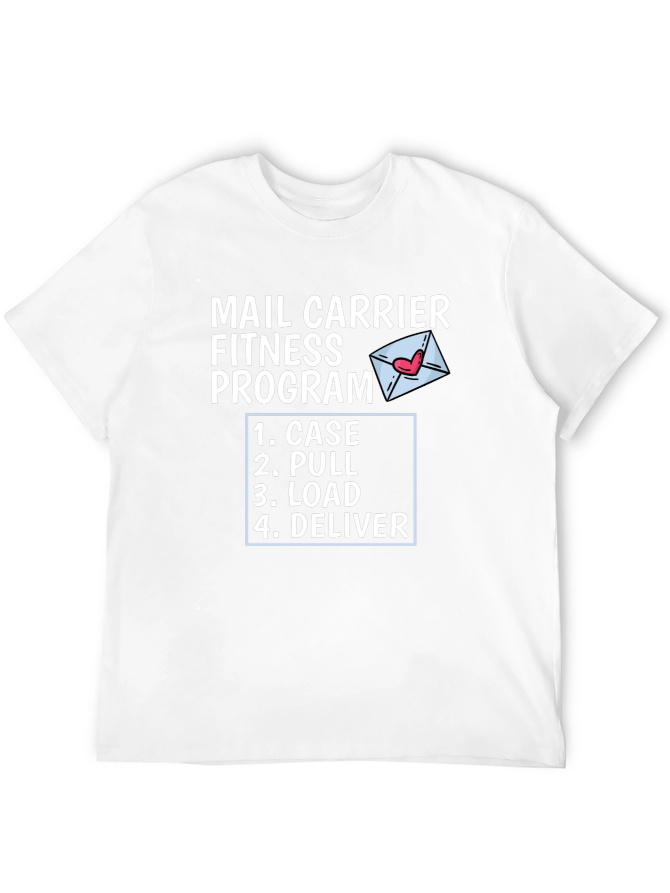 Mail Carrier Fitness Program Black T-Shirt
