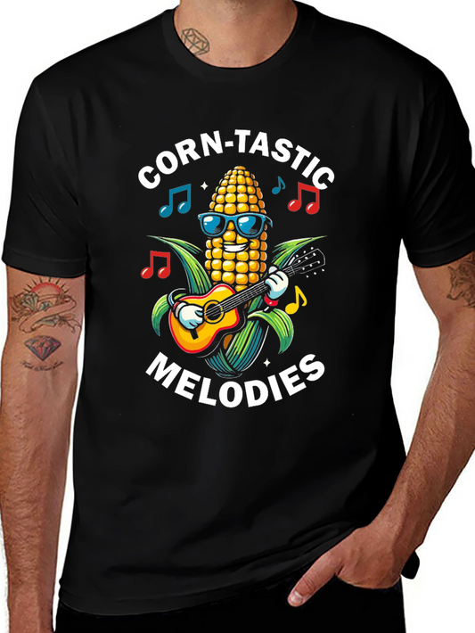 Corn-Tastic Melodies T-Shirt: Musical Corn Graphic Tee
