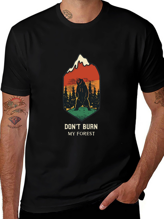 Dont Burn My Forest Graphic Tee - Nature Lovers Shirt
