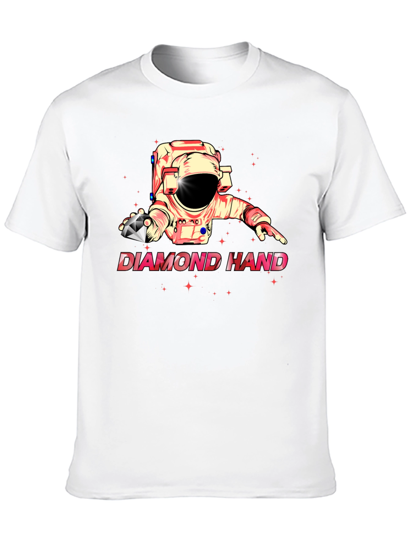Diamond Hand Astronaut Black T-Shirt
