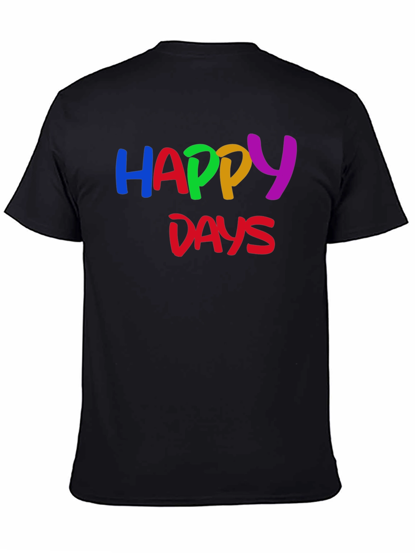 Happy Days Graphic T-Shirt - Black Tee