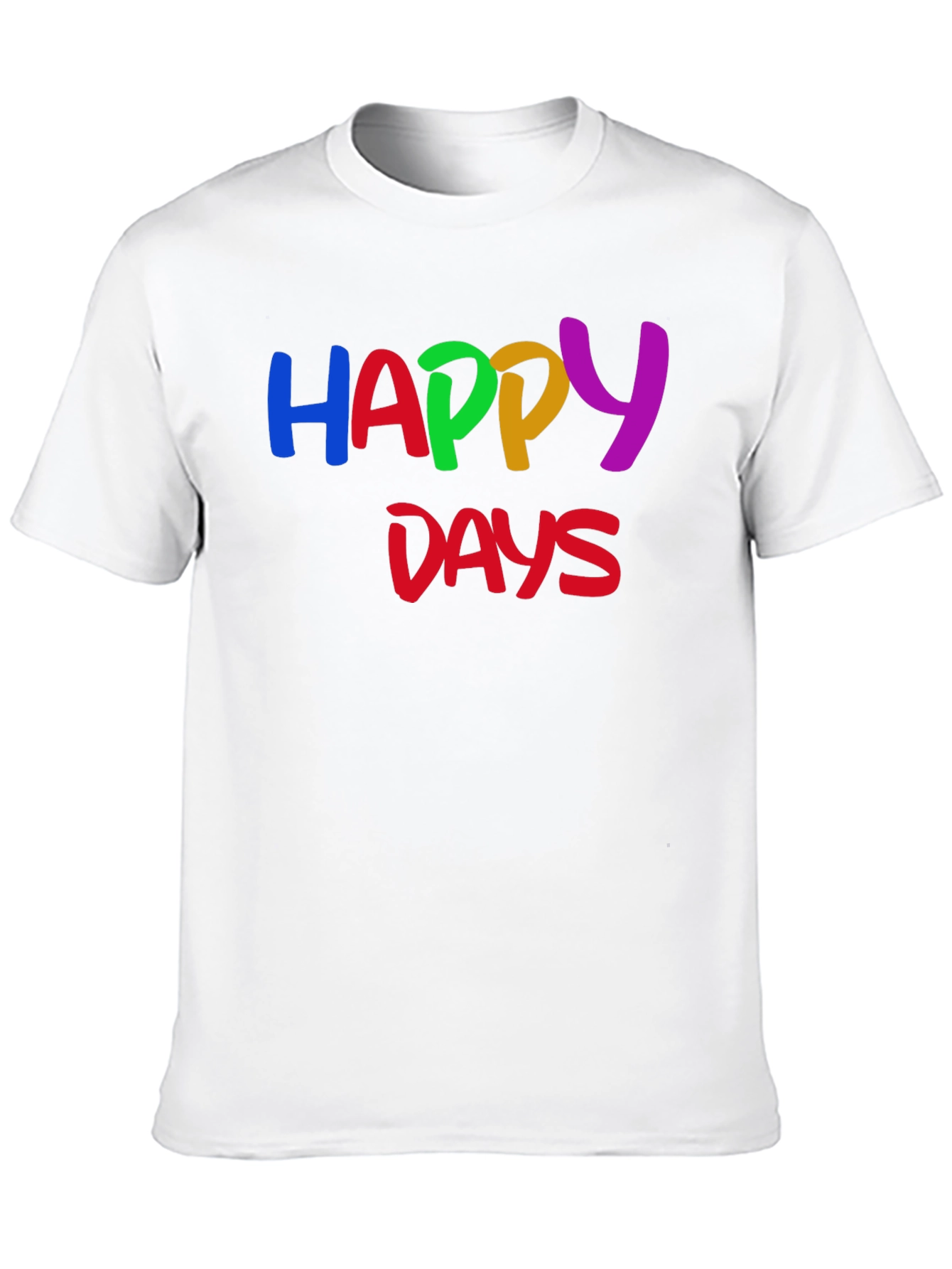 Happy Days Graphic T-Shirt - Black Tee