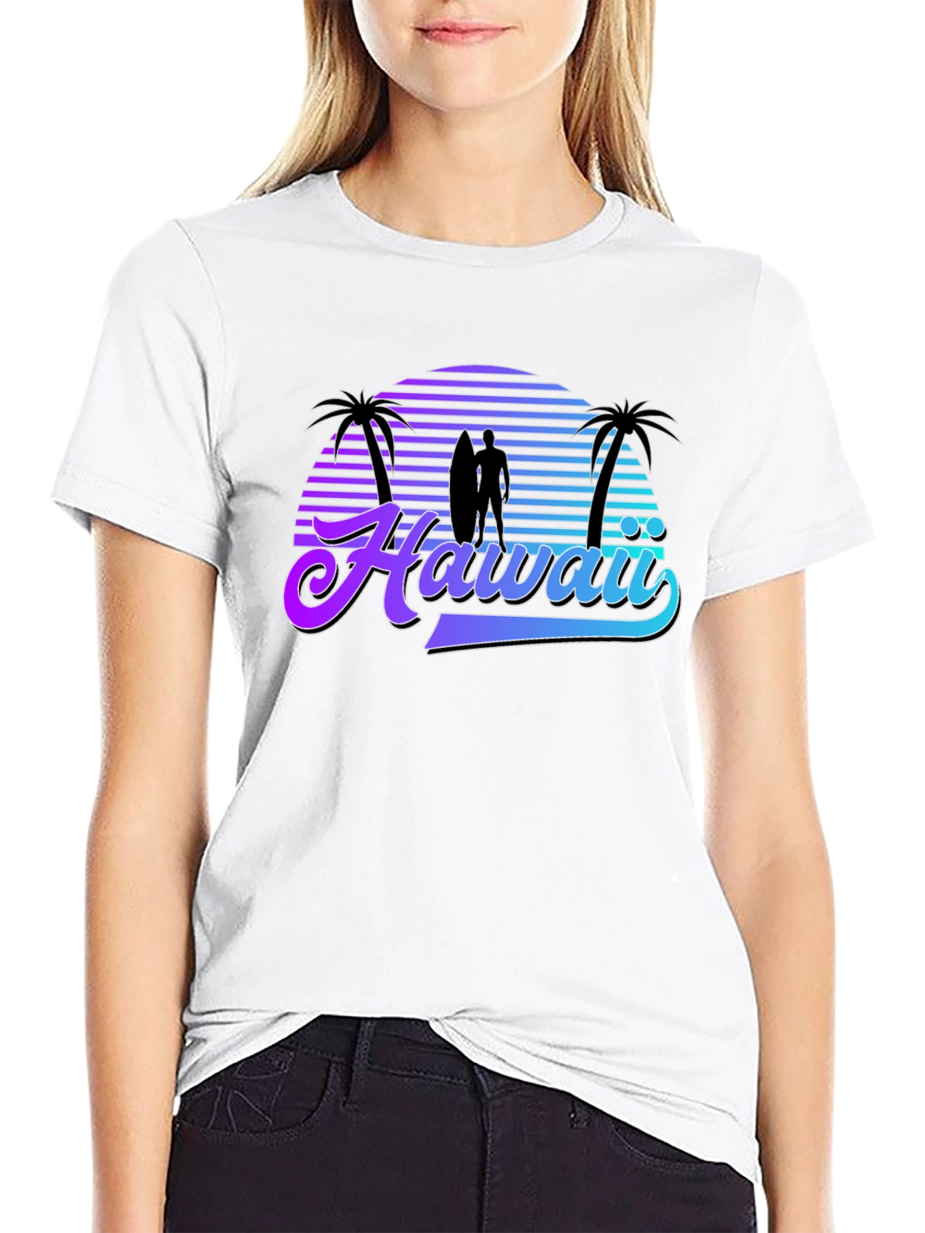Hawaii Sunset Graphic T-Shirt