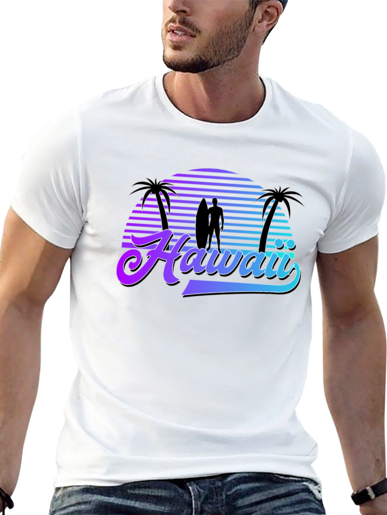 Hawaii Sunset Graphic T-Shirt