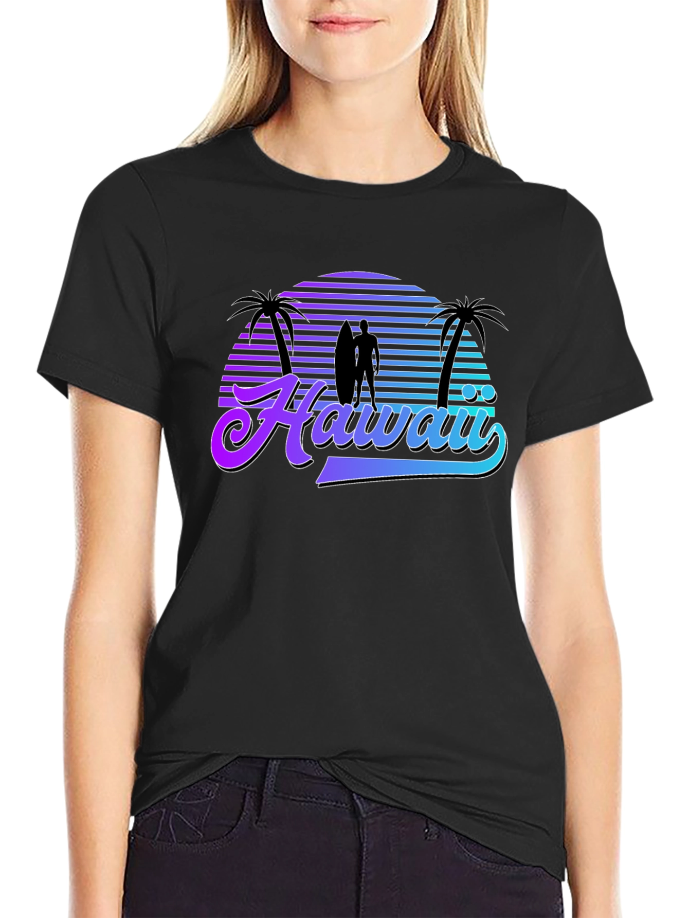 Hawaii Sunset Graphic T-Shirt