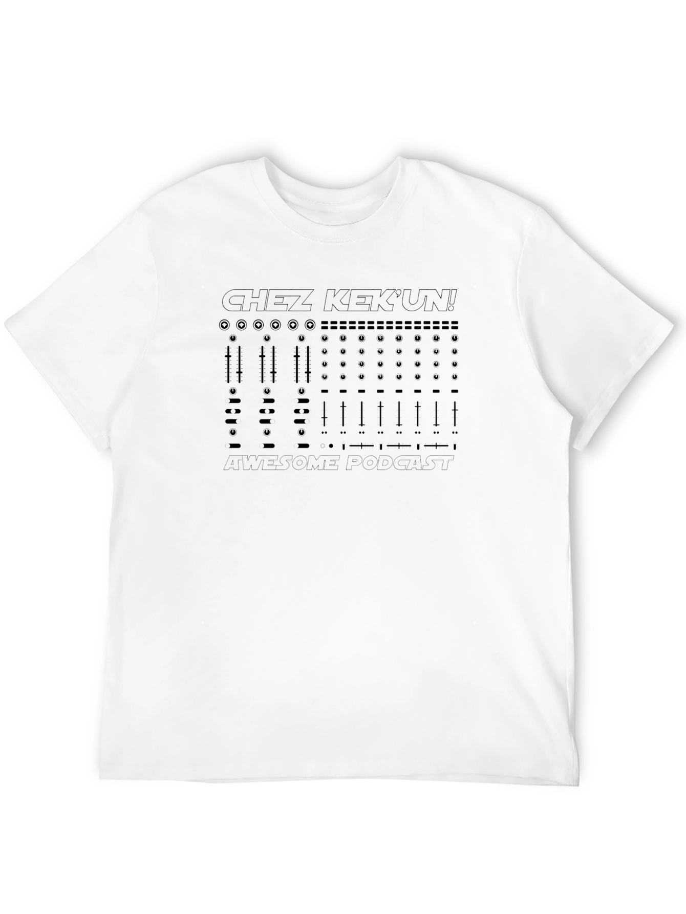 Chez KekUn T-Shirt - Electronic Music Mixer Design