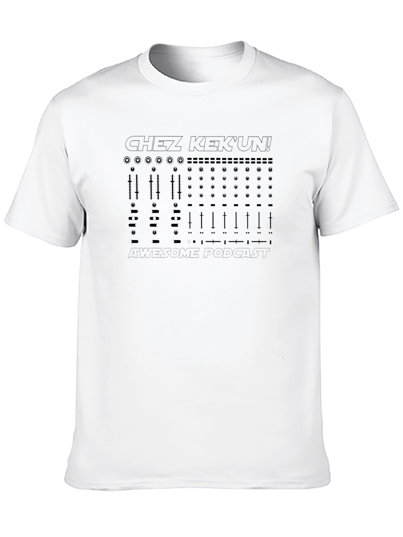 Chez KekUn T-Shirt - Electronic Music Mixer Design