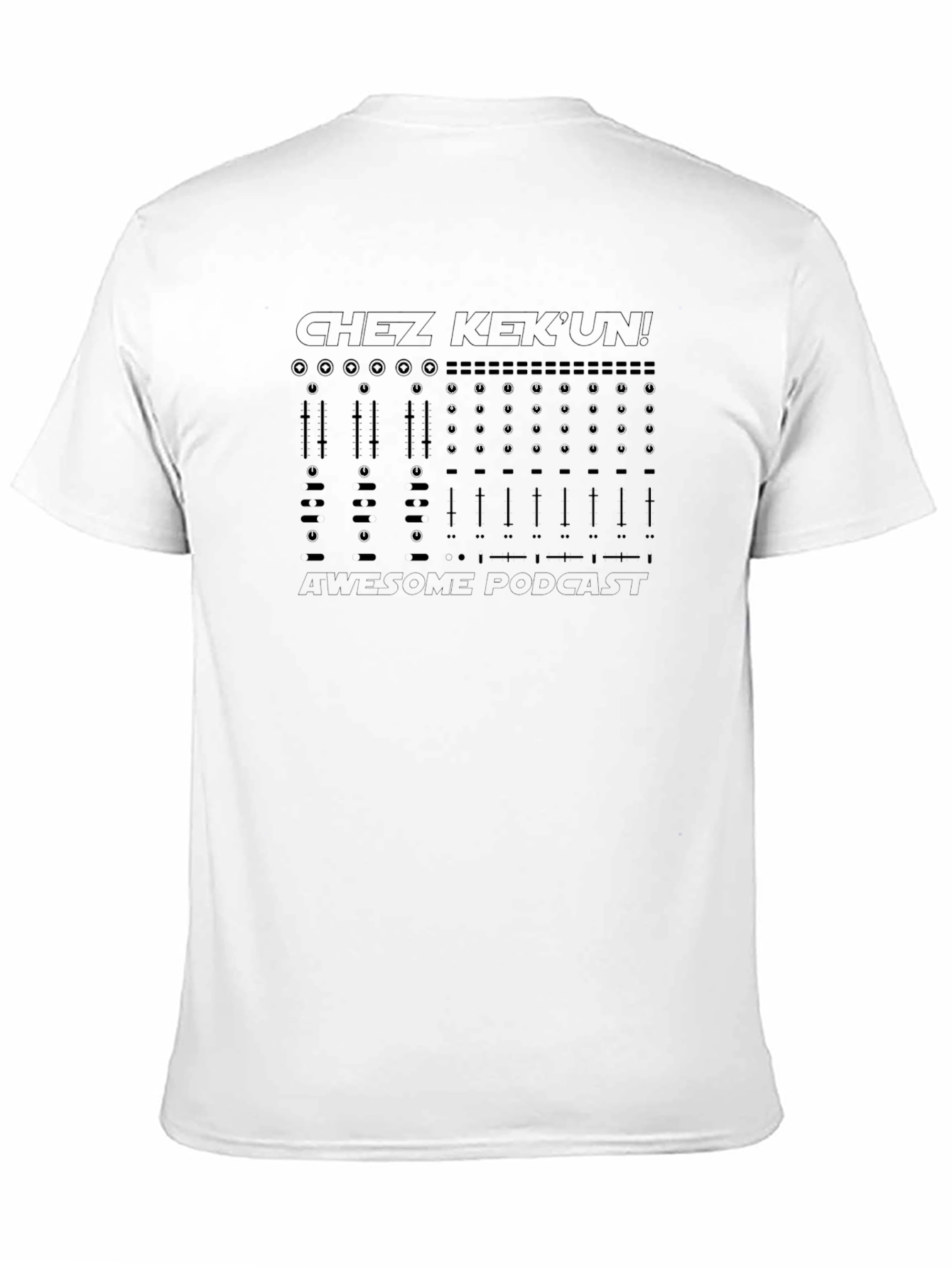Chez KekUn T-Shirt - Electronic Music Mixer Design