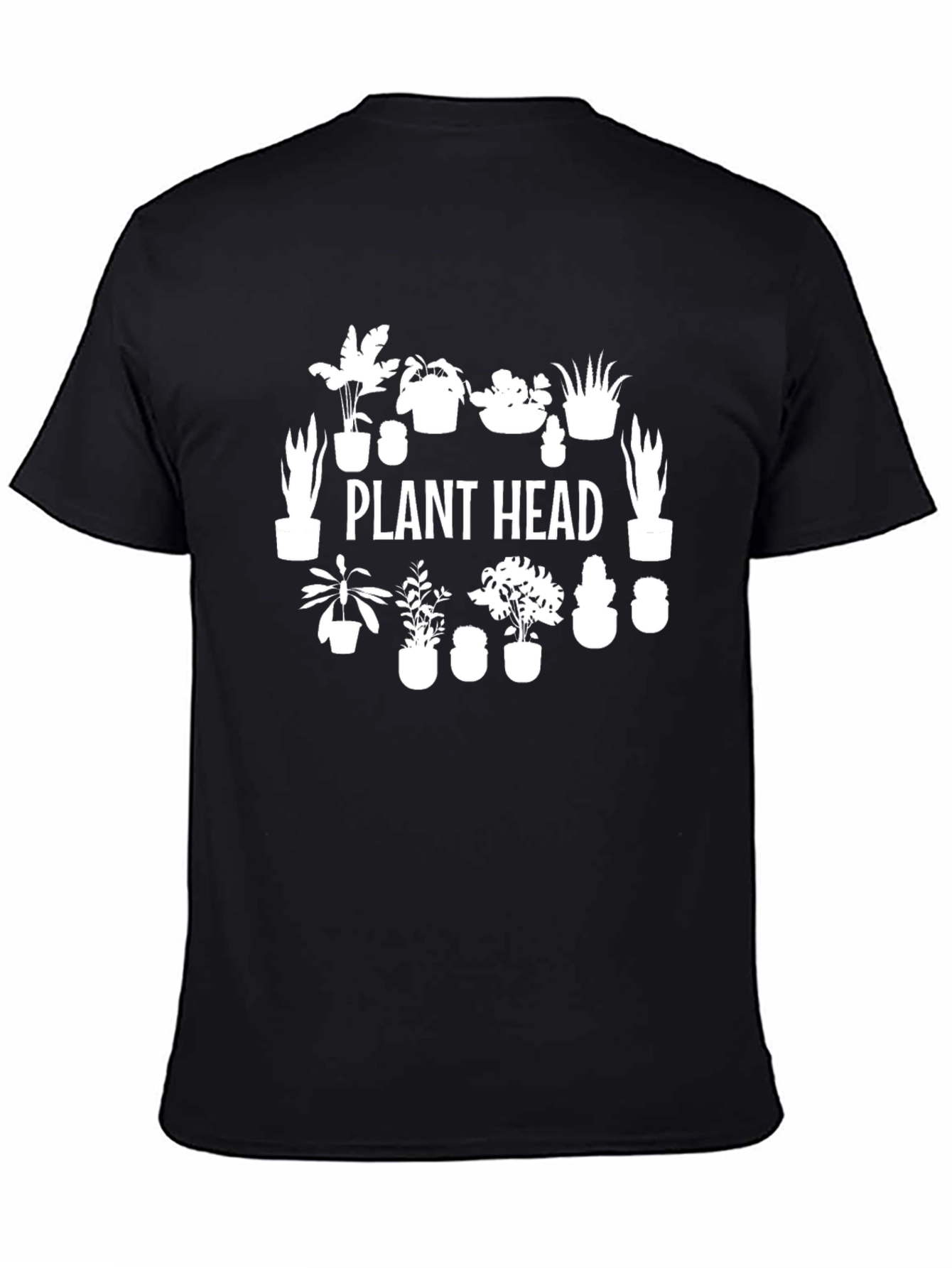 Plant Head T-Shirt - Black Graphic Tee
