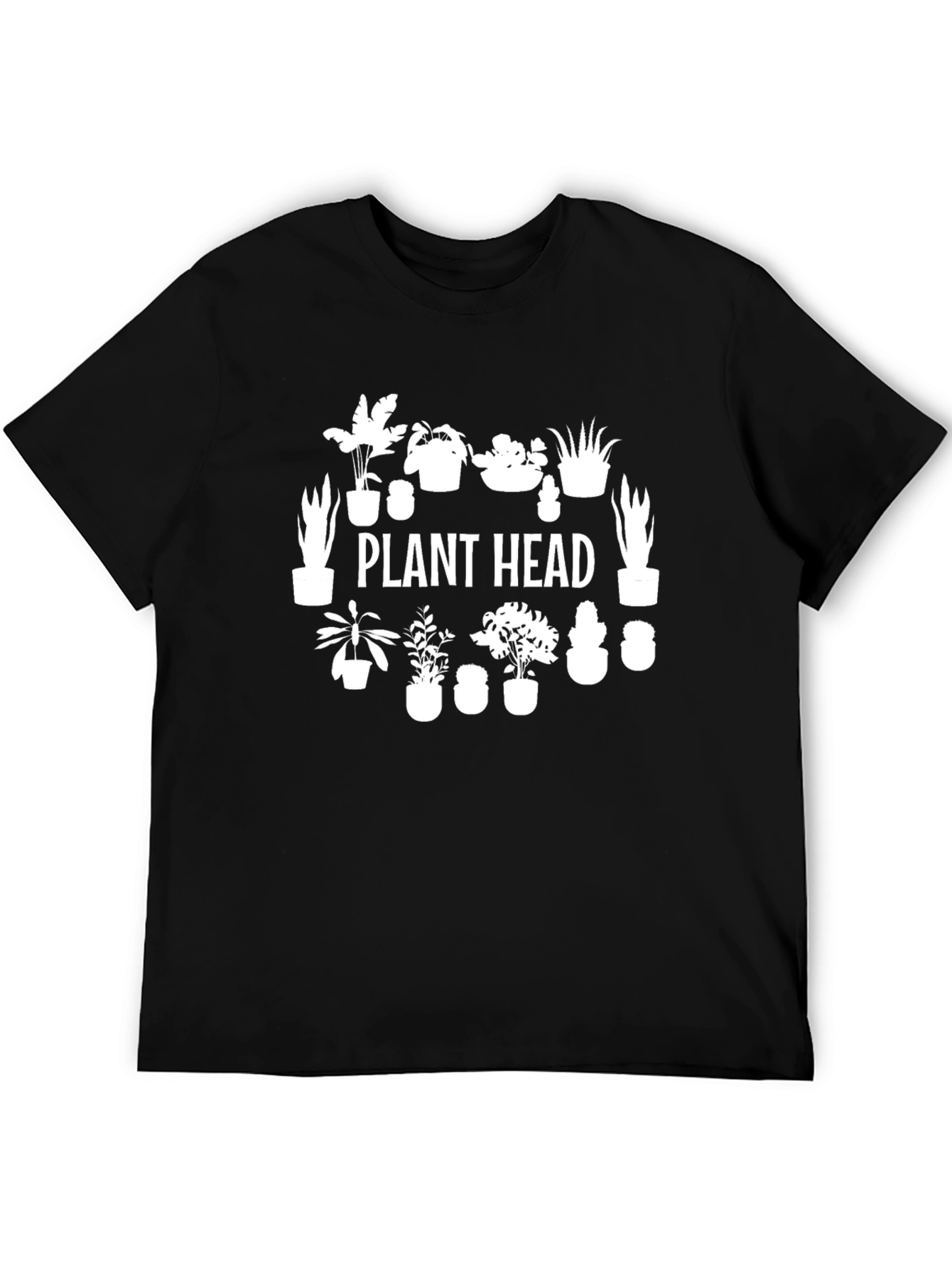Plant Head T-Shirt - Black Graphic Tee