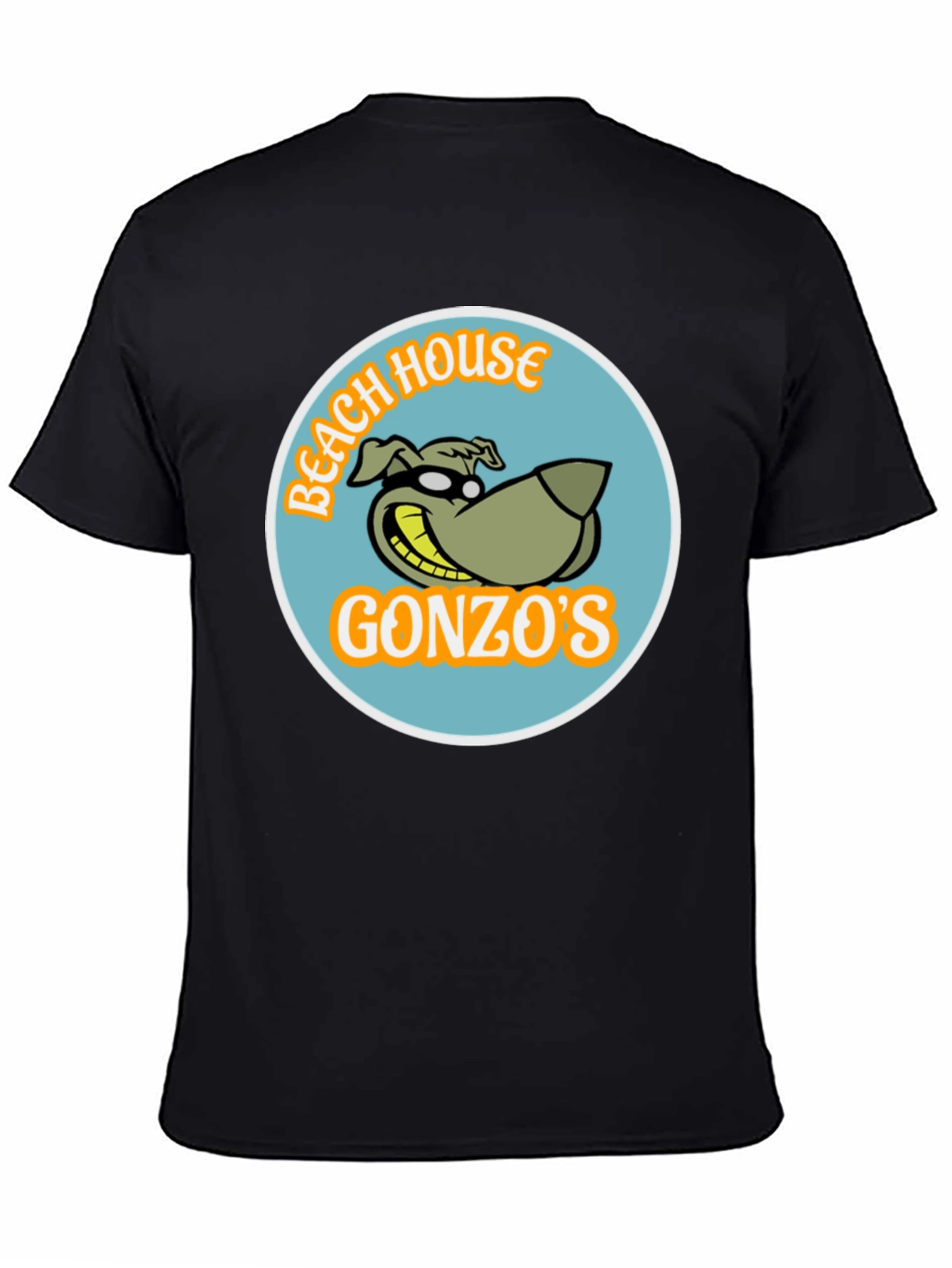 Gonzos Beach House Black T-Shirt