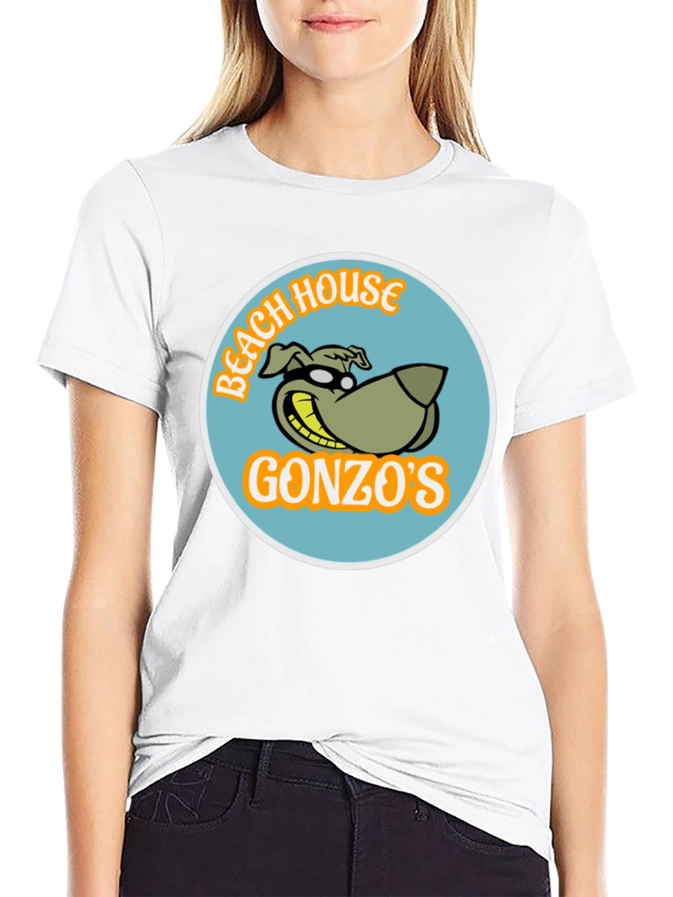 Gonzos Beach House Black T-Shirt