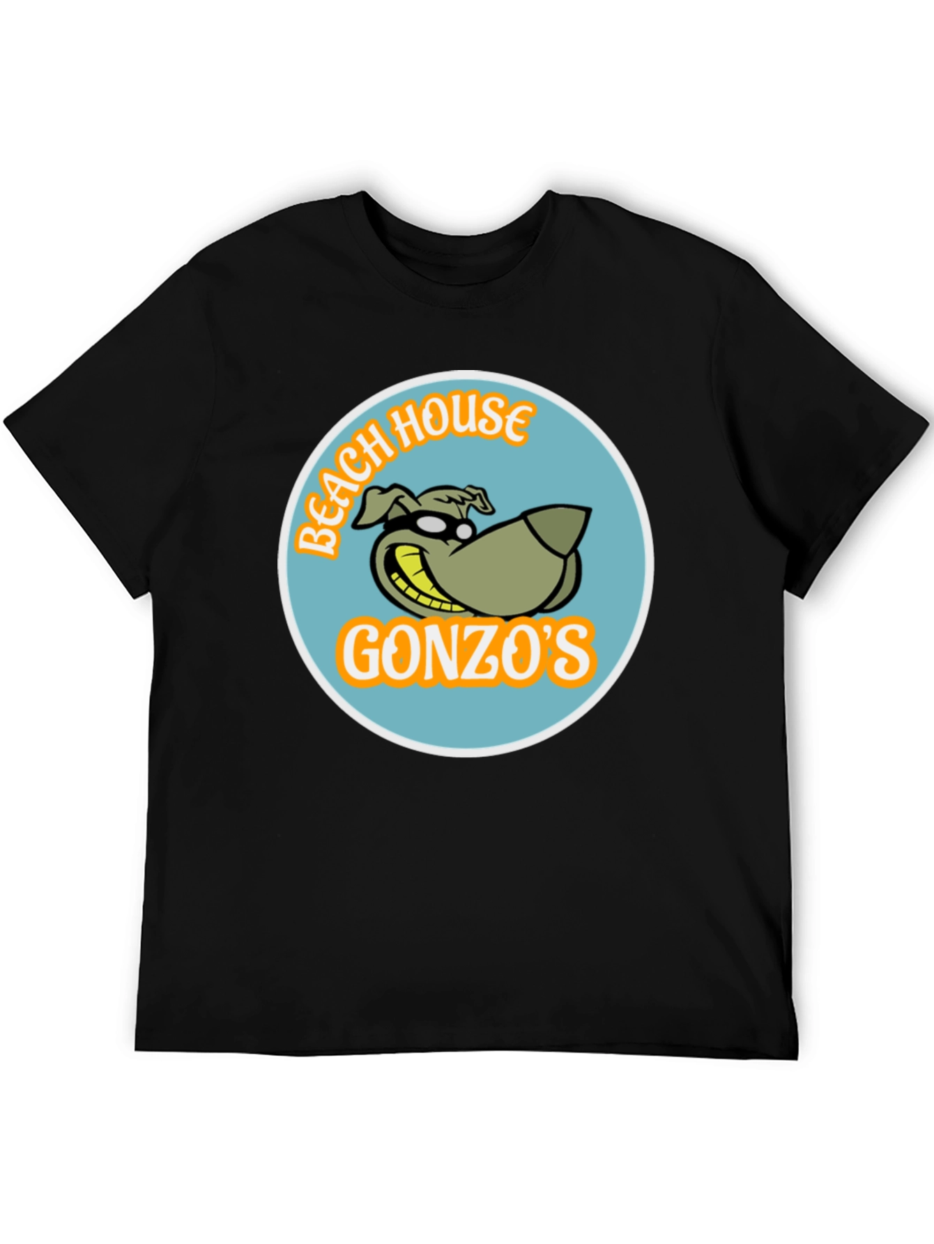 Gonzos Beach House Black T-Shirt