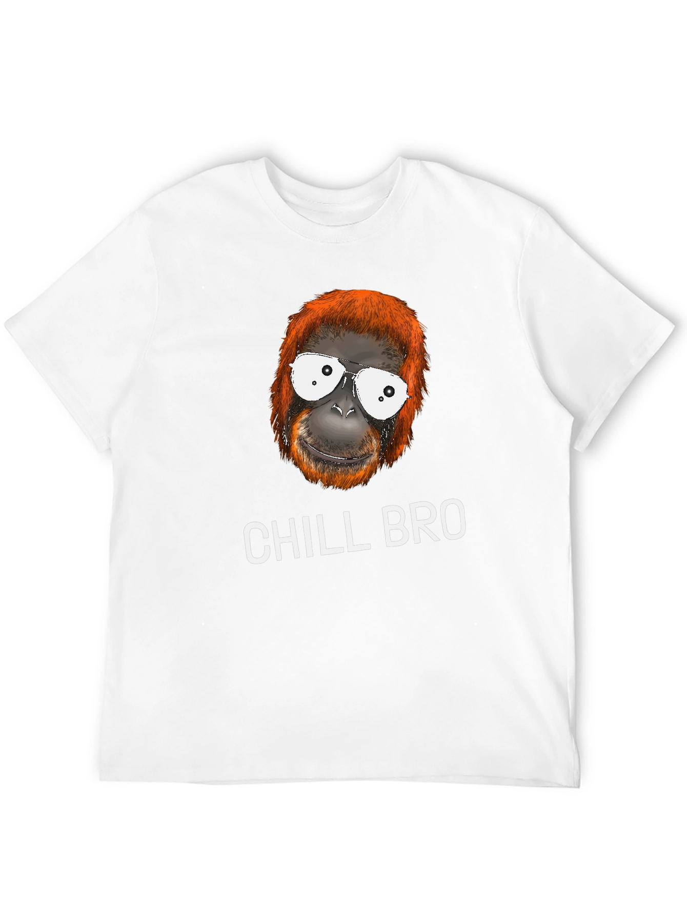 Chill Bro Orangutan T-Shirt - Relaxed Style