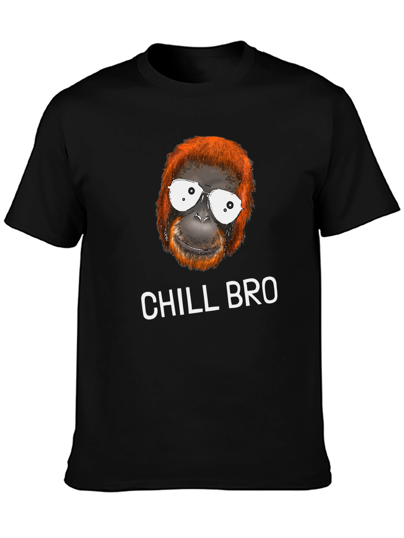 Chill Bro Orangutan T-Shirt - Relaxed Style