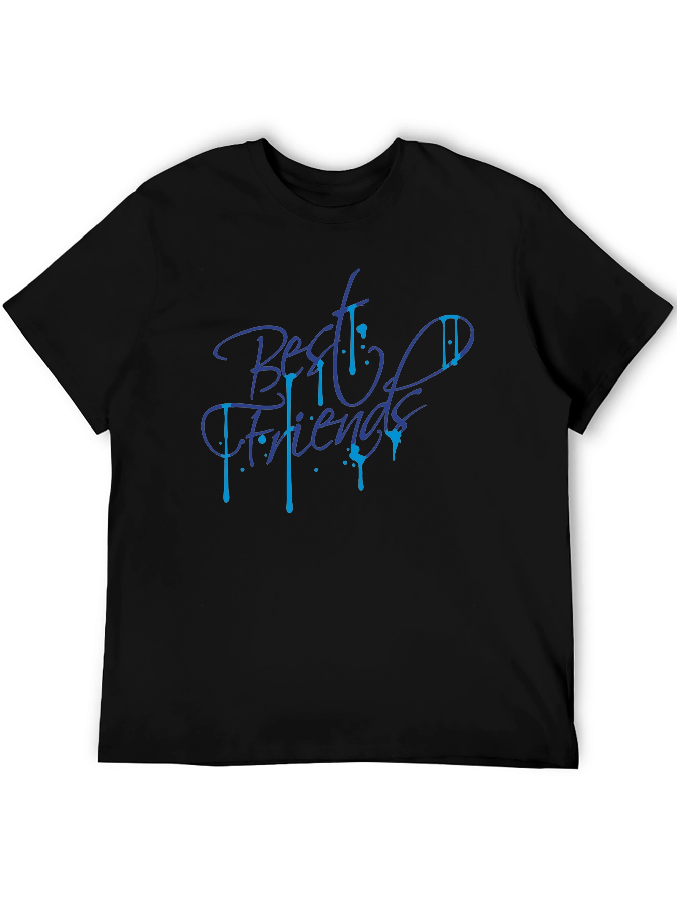 Best Friends Graphic Tee - Stylish Black T-Shirt