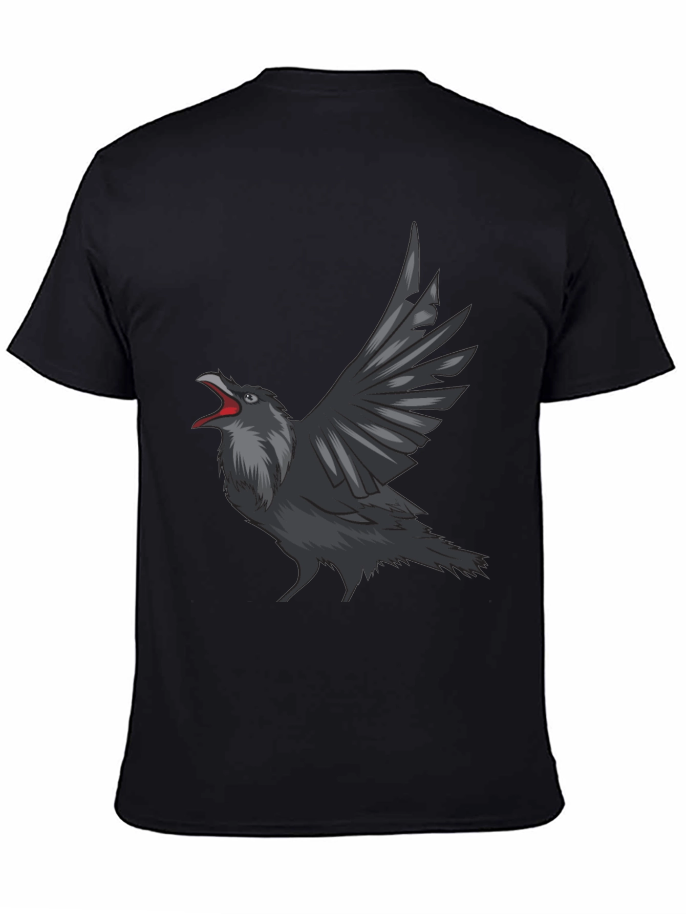 Raven Graphic Tee - Mens Black T-Shirt