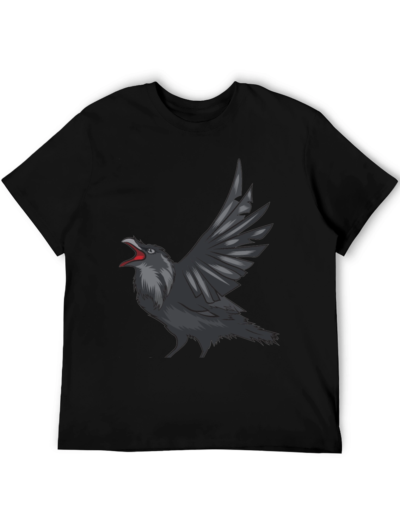 Raven Graphic Tee - Mens Black T-Shirt