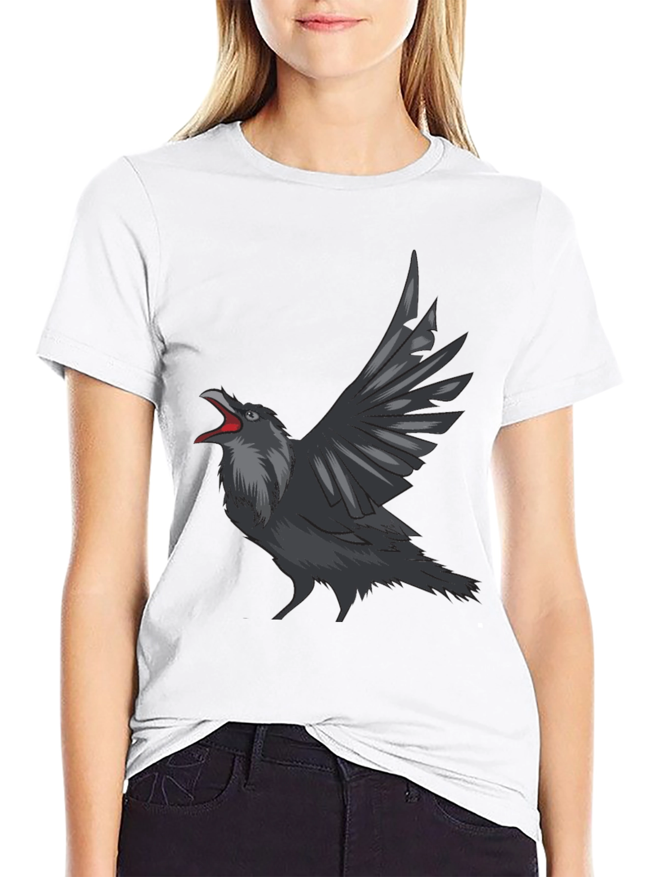 Raven Graphic Tee - Mens Black T-Shirt