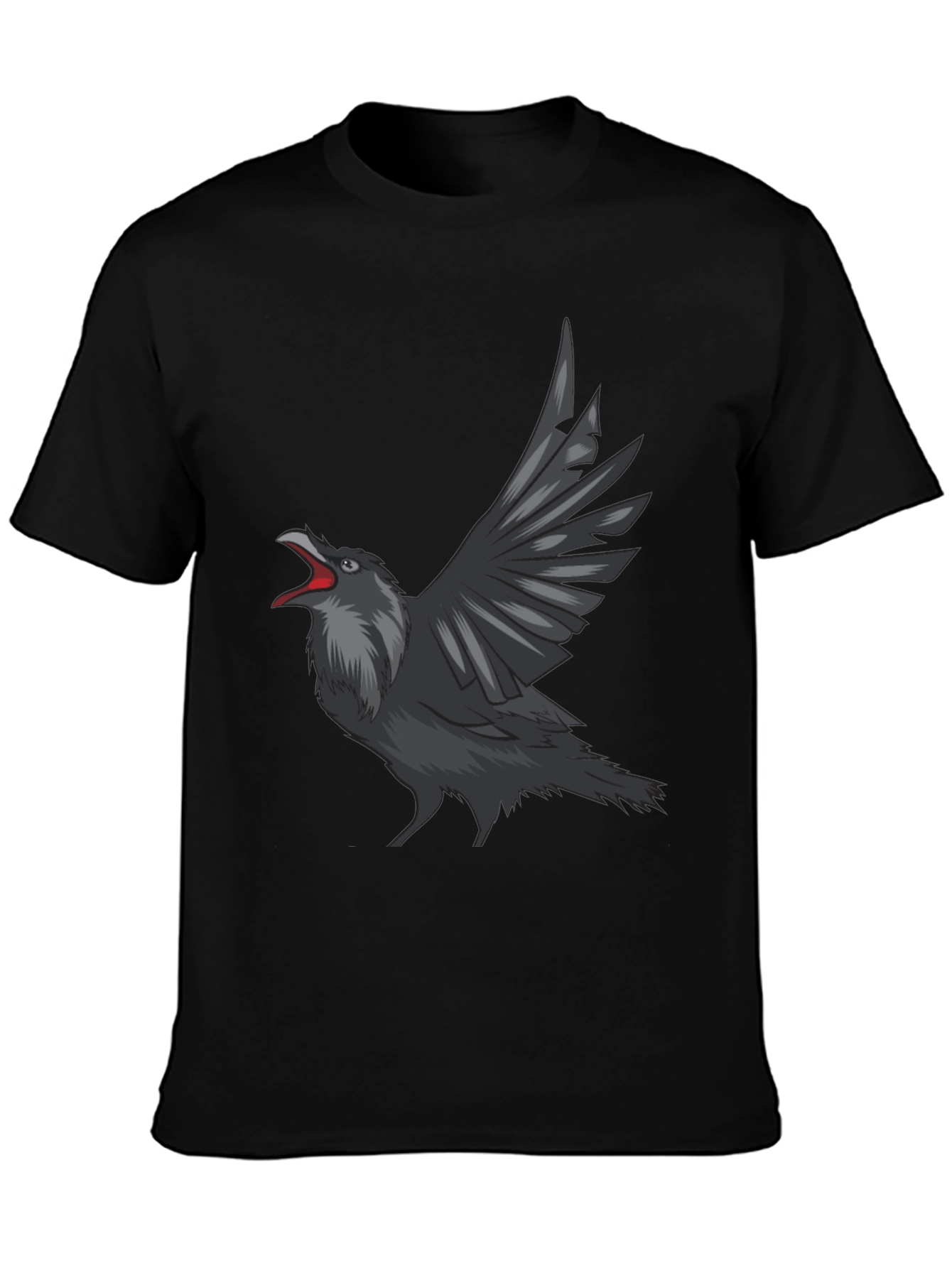 Raven Graphic Tee - Mens Black T-Shirt