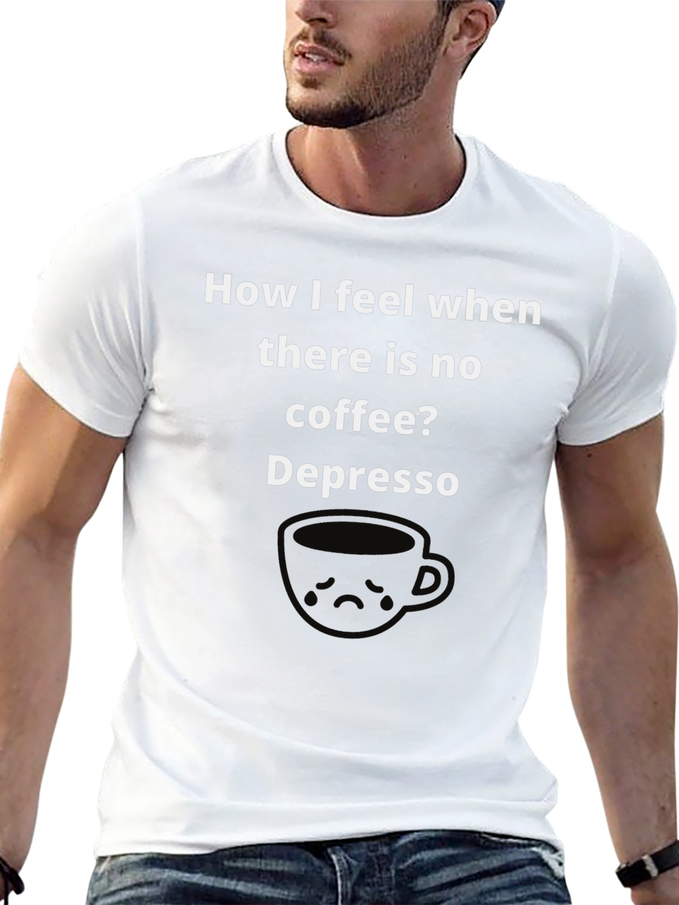 Depresso Coffee T-Shirt - Funny Graphic Tee