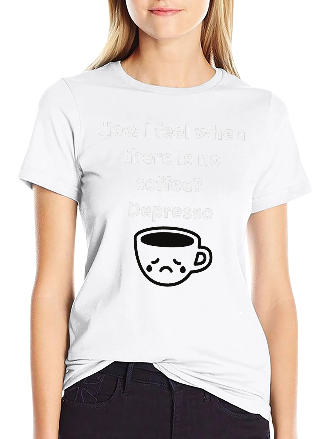 Depresso Coffee T-Shirt - Funny Graphic Tee