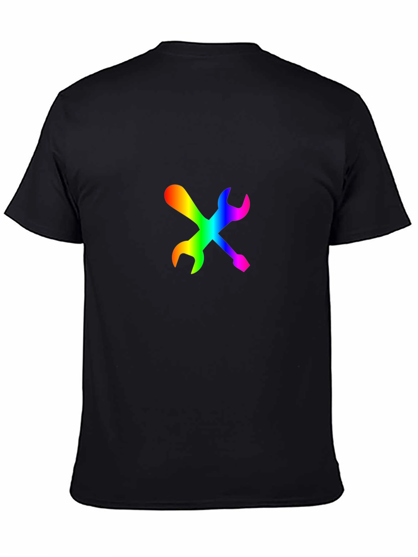 Rainbow Tools Graphic Tee - Stylish Black T-Shirt