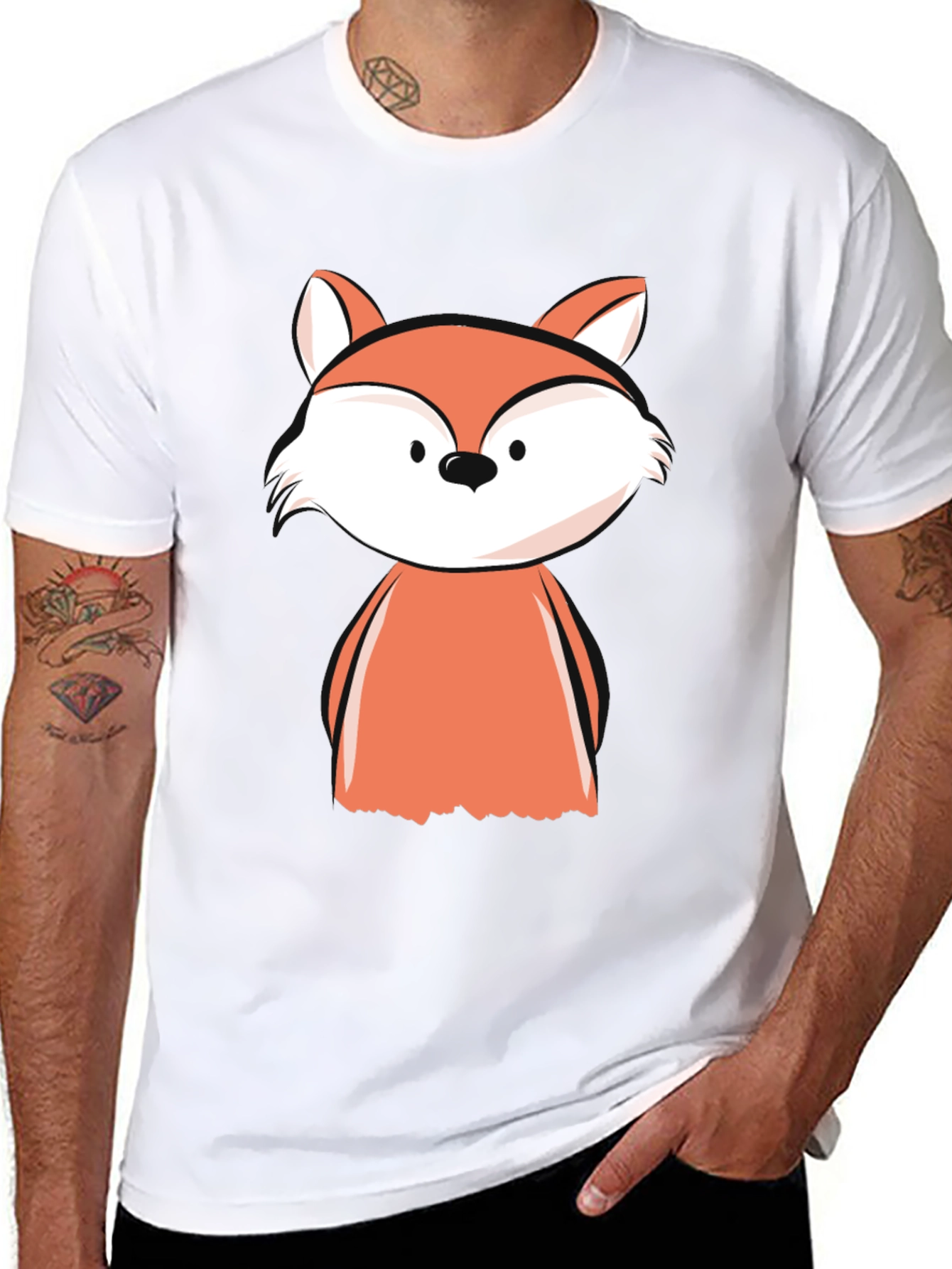 Fox Graphic Tee - Mens Black T-Shirt