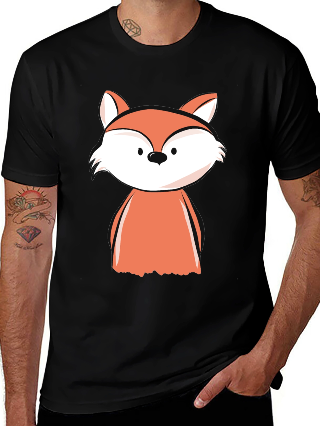 Fox Graphic Tee - Mens Black T-Shirt