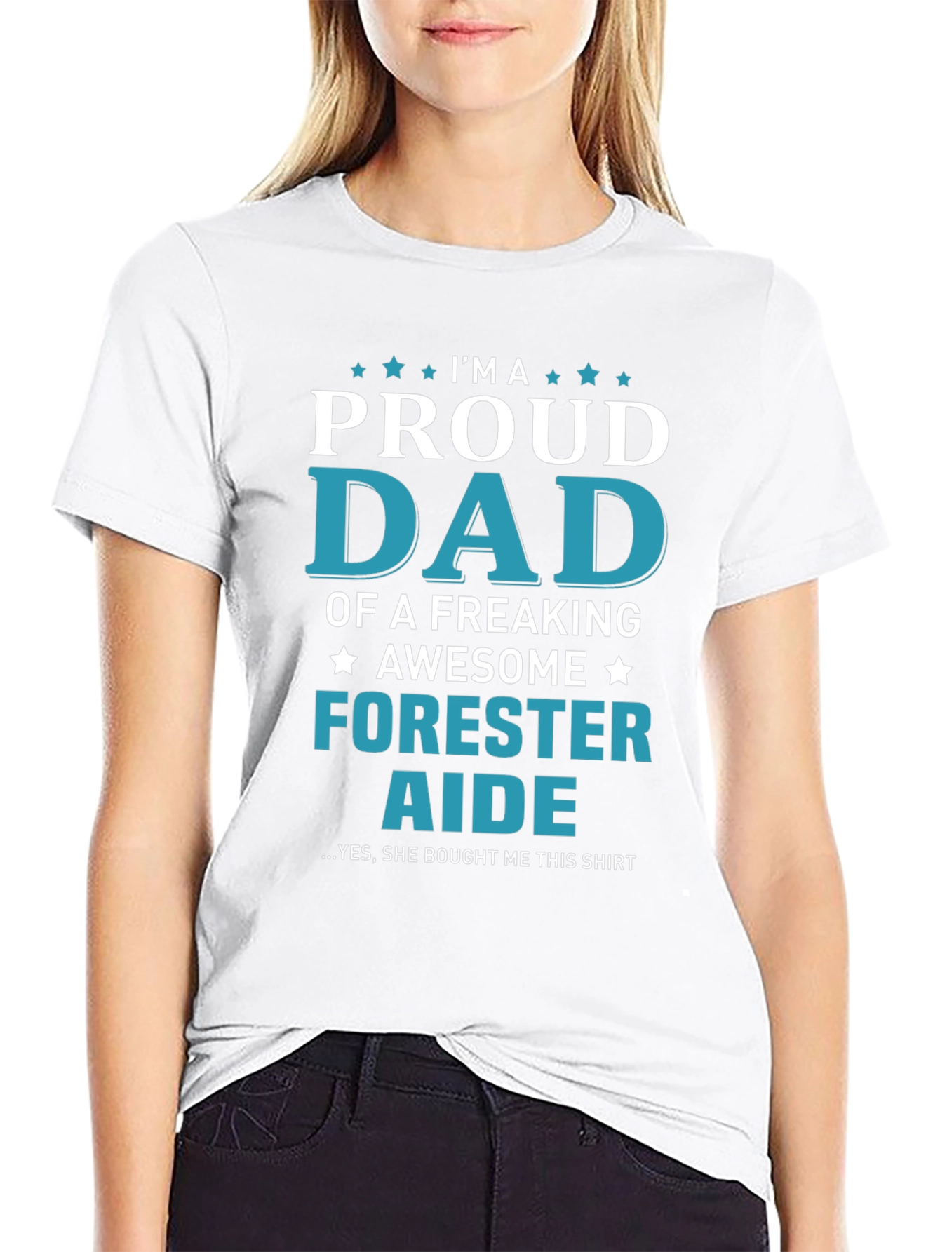 Proud Dad Forester Aide Graphic T-Shirt