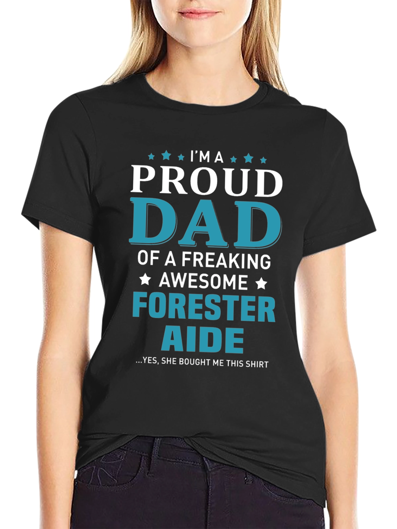 Proud Dad Forester Aide Graphic T-Shirt