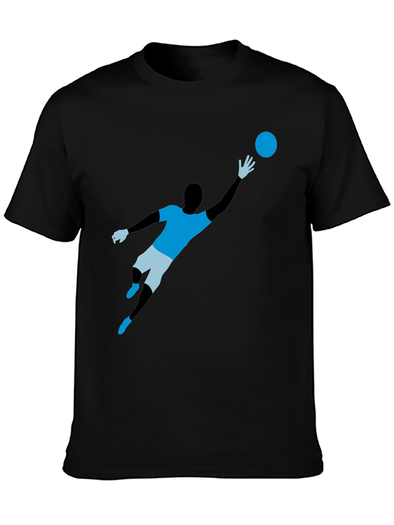 Soccer Goalie Graphic T-Shirt - Black