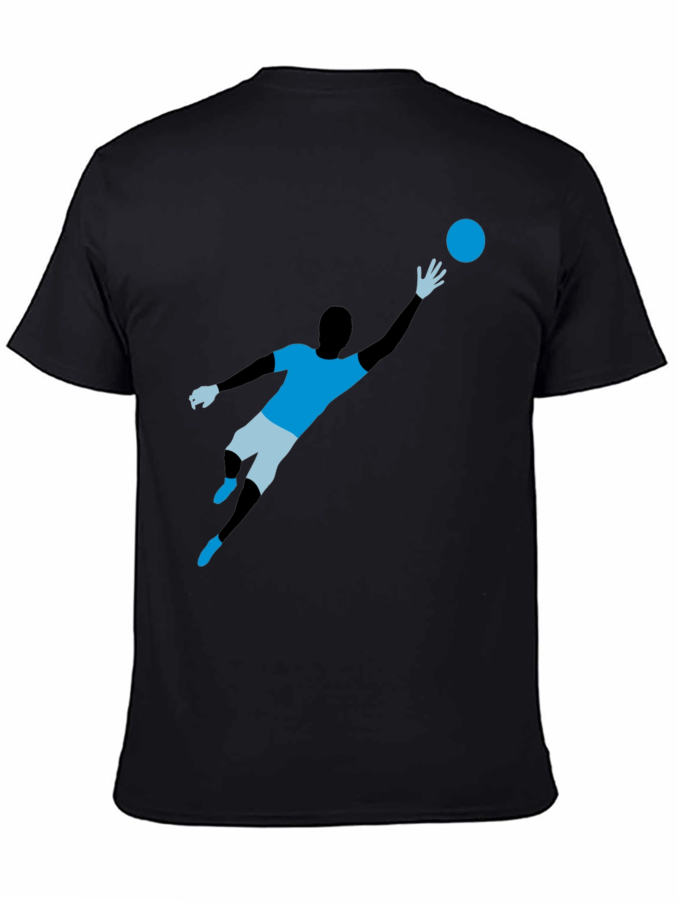 Soccer Goalie Graphic T-Shirt - Black