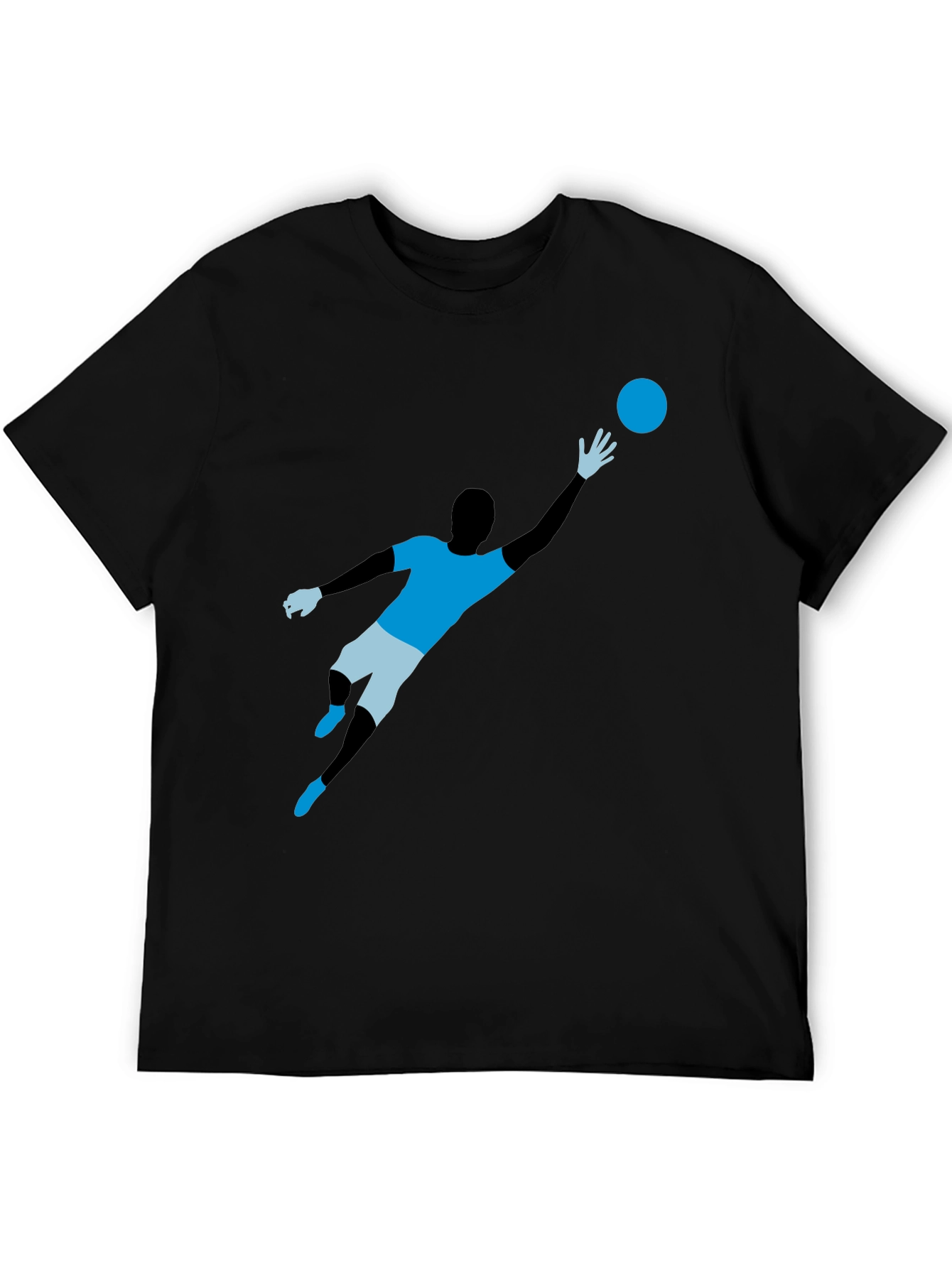 Soccer Goalie Graphic T-Shirt - Black