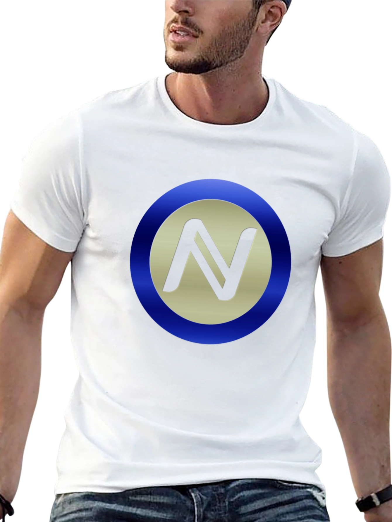 Stylish Black T-Shirt with Circle N Logo