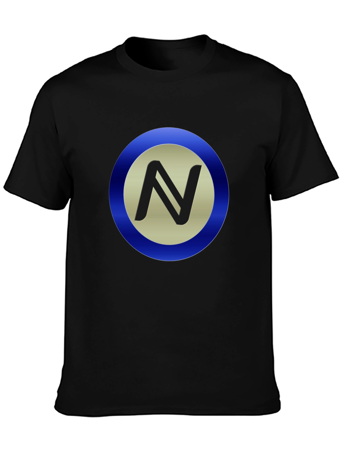Stylish Black T-Shirt with Circle N Logo