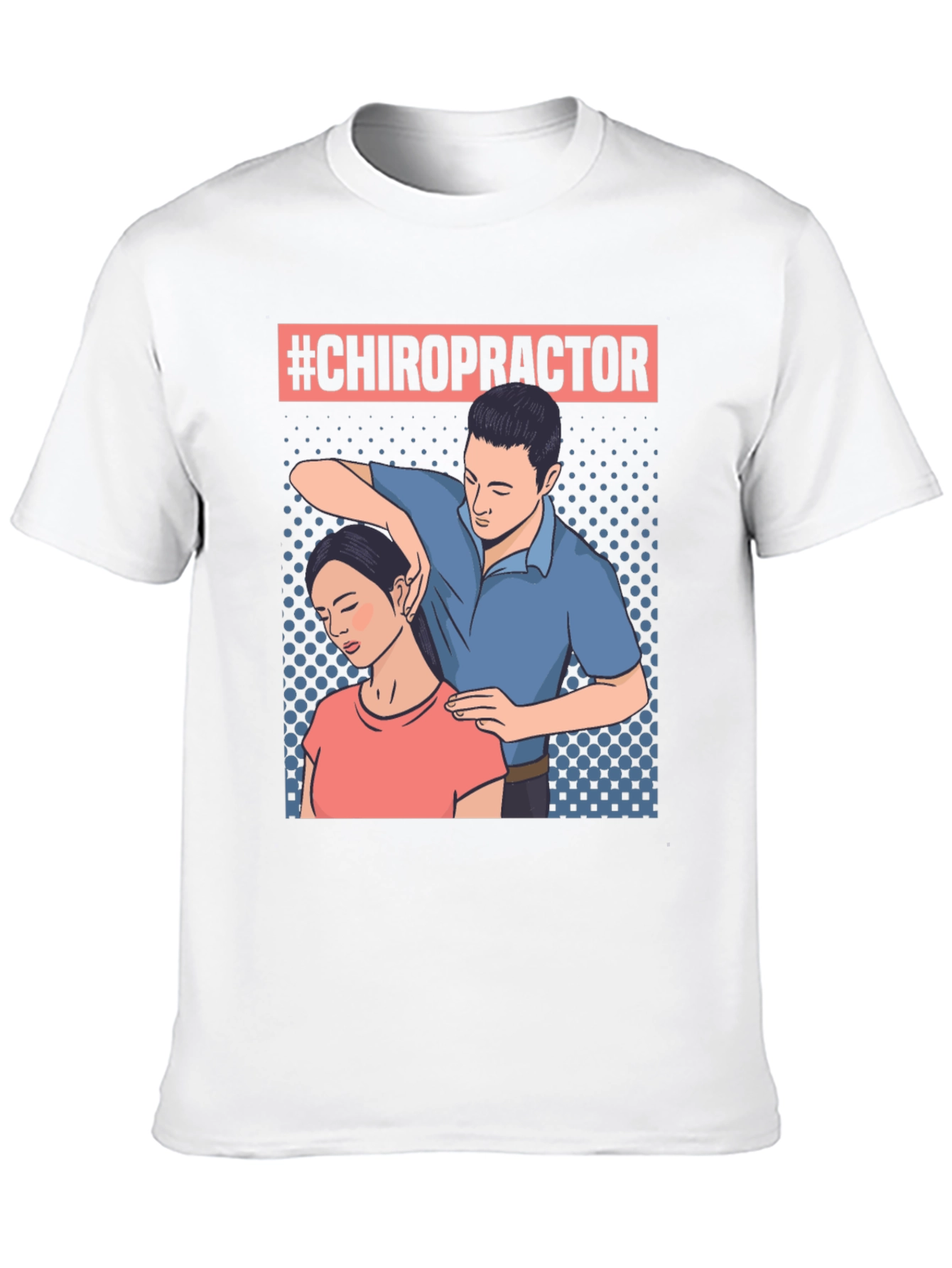 Chiropractor T-Shirt - Neck Adjustment Design