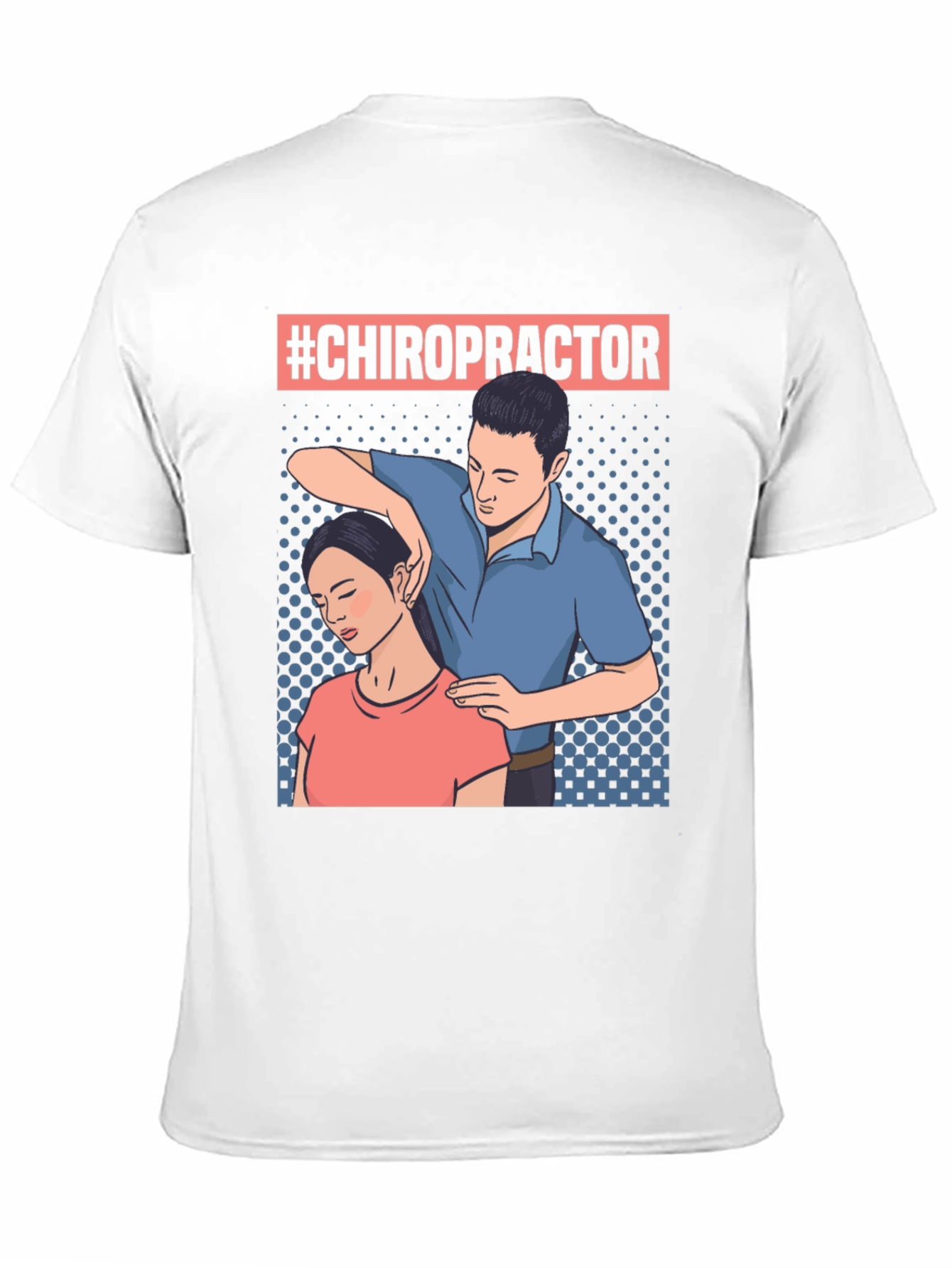 Chiropractor T-Shirt - Neck Adjustment Design