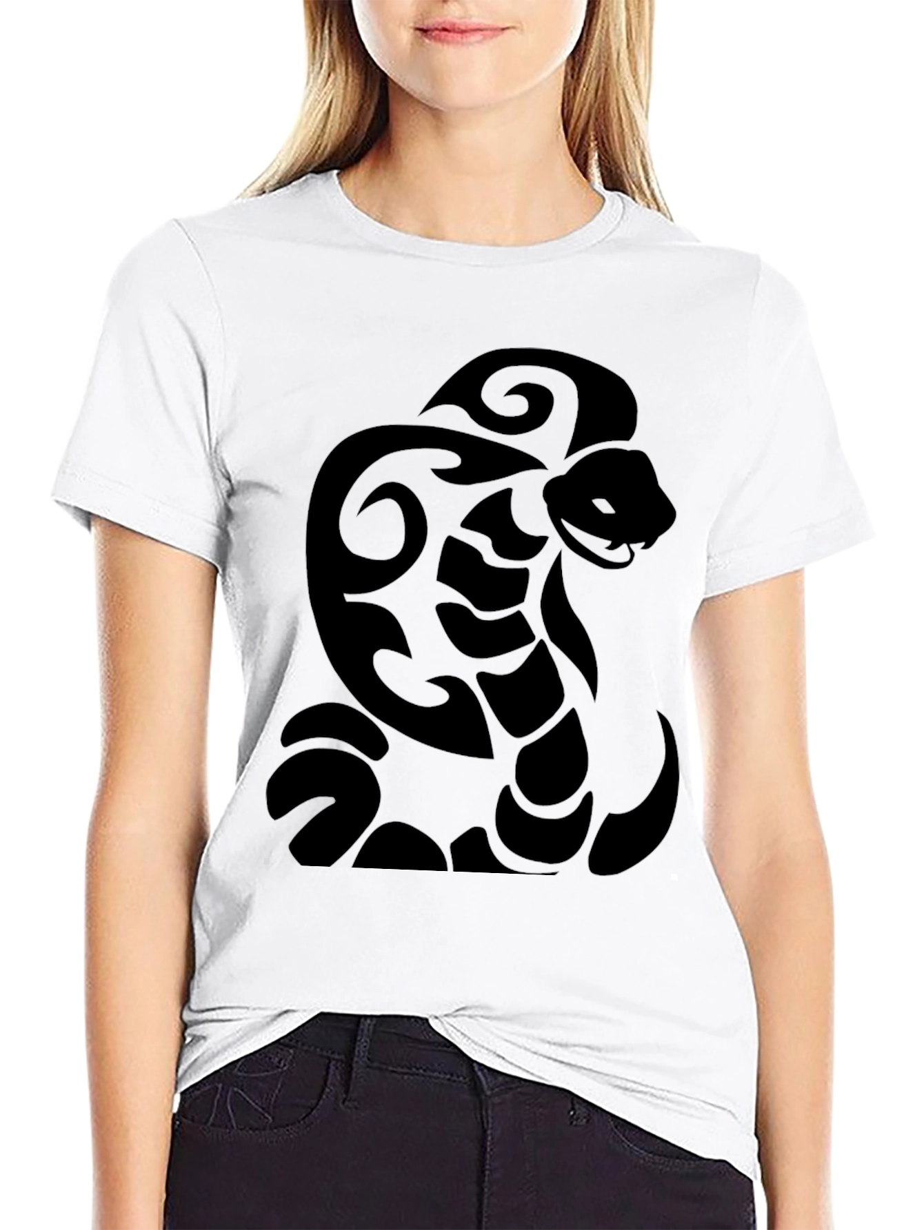Black Cobra Snake Tribal T-Shirt