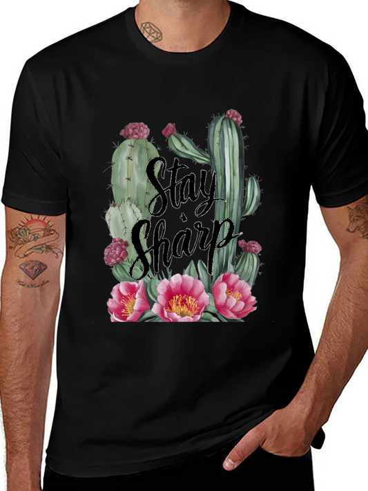 Stay Sharp Cactus Graphic Tee