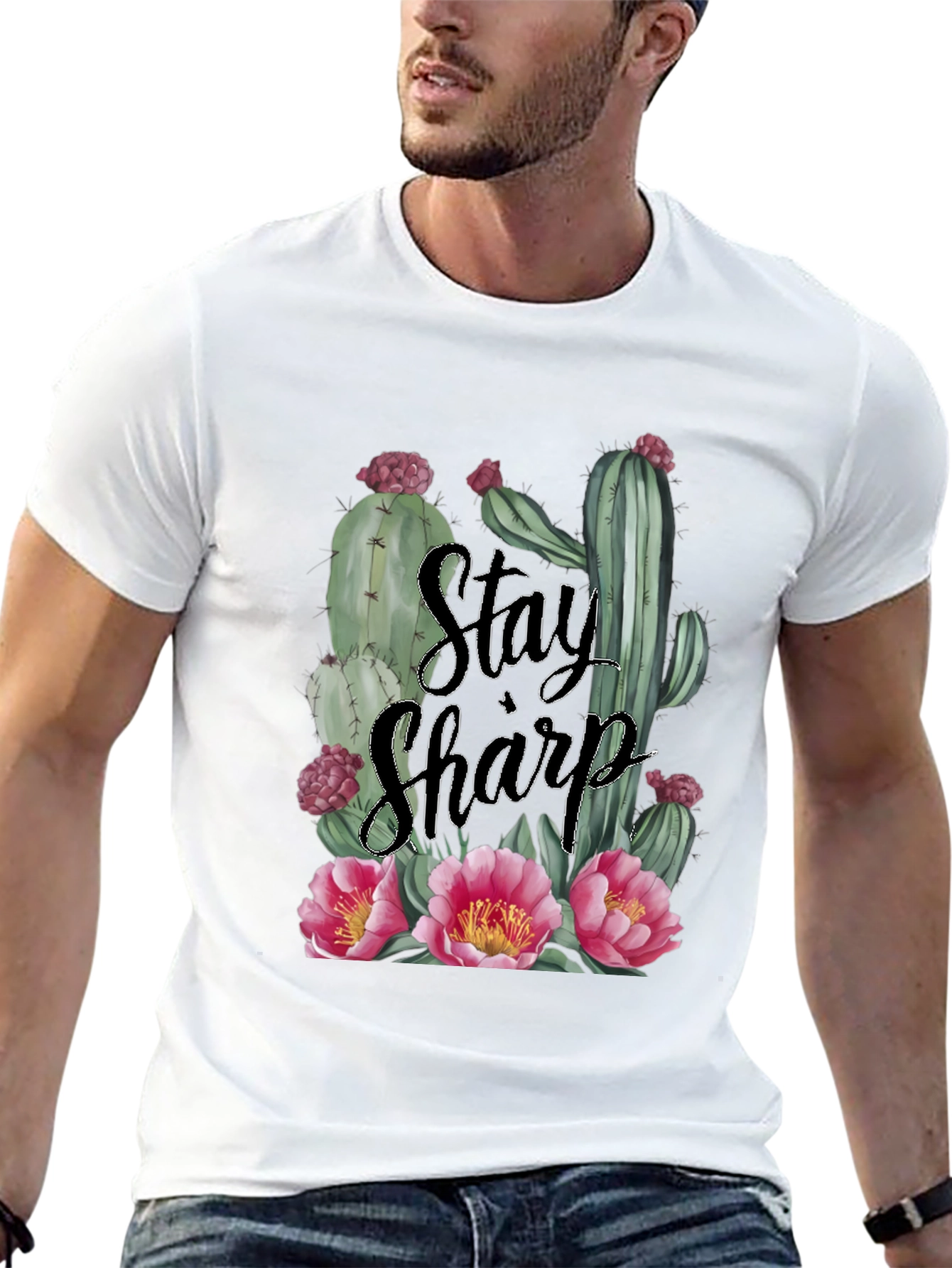 Stay Sharp Cactus Graphic Tee