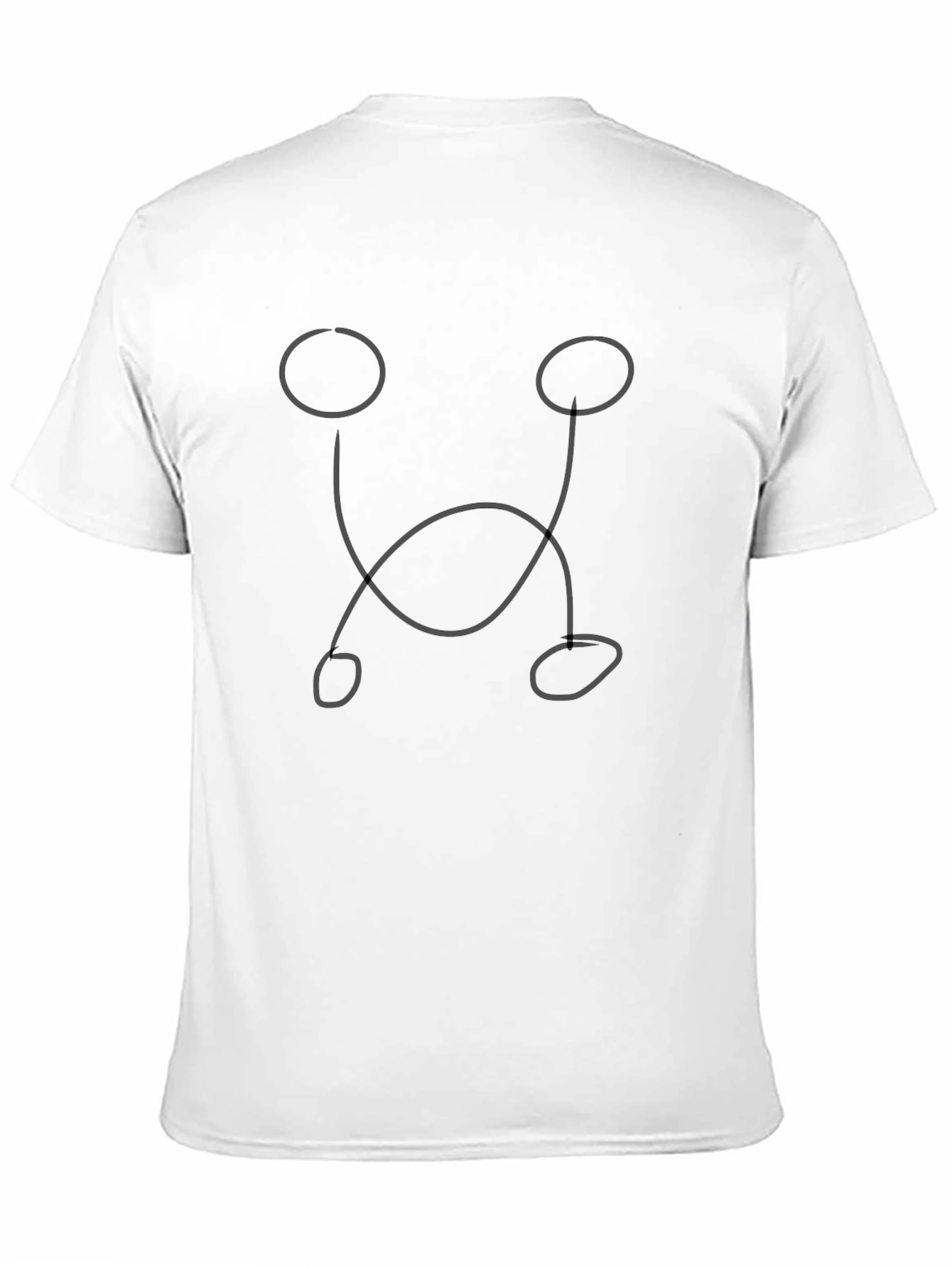 Abstract Face Black T-Shirt