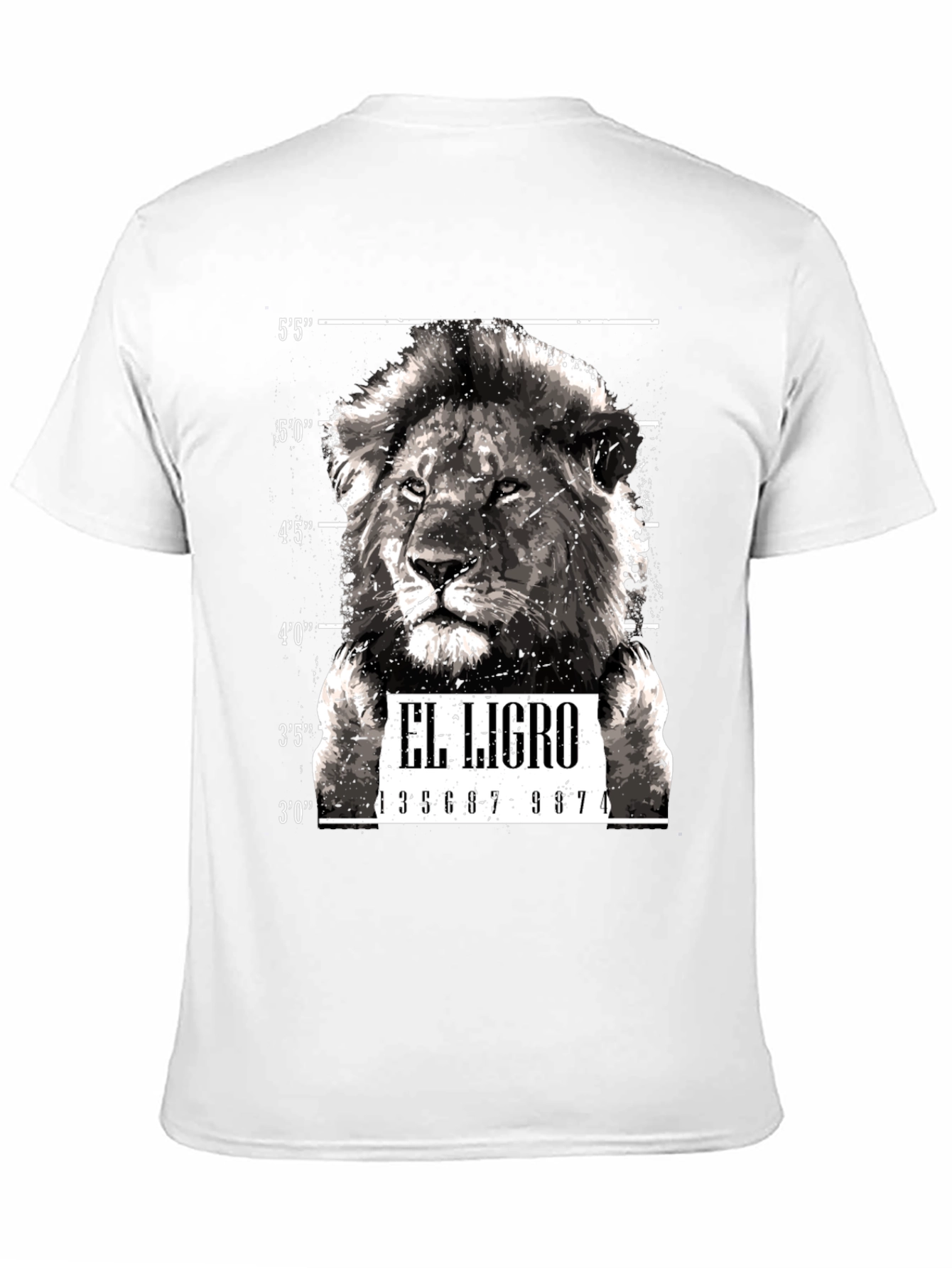 El Ligro Lion Mugshot Graphic Tee - Black