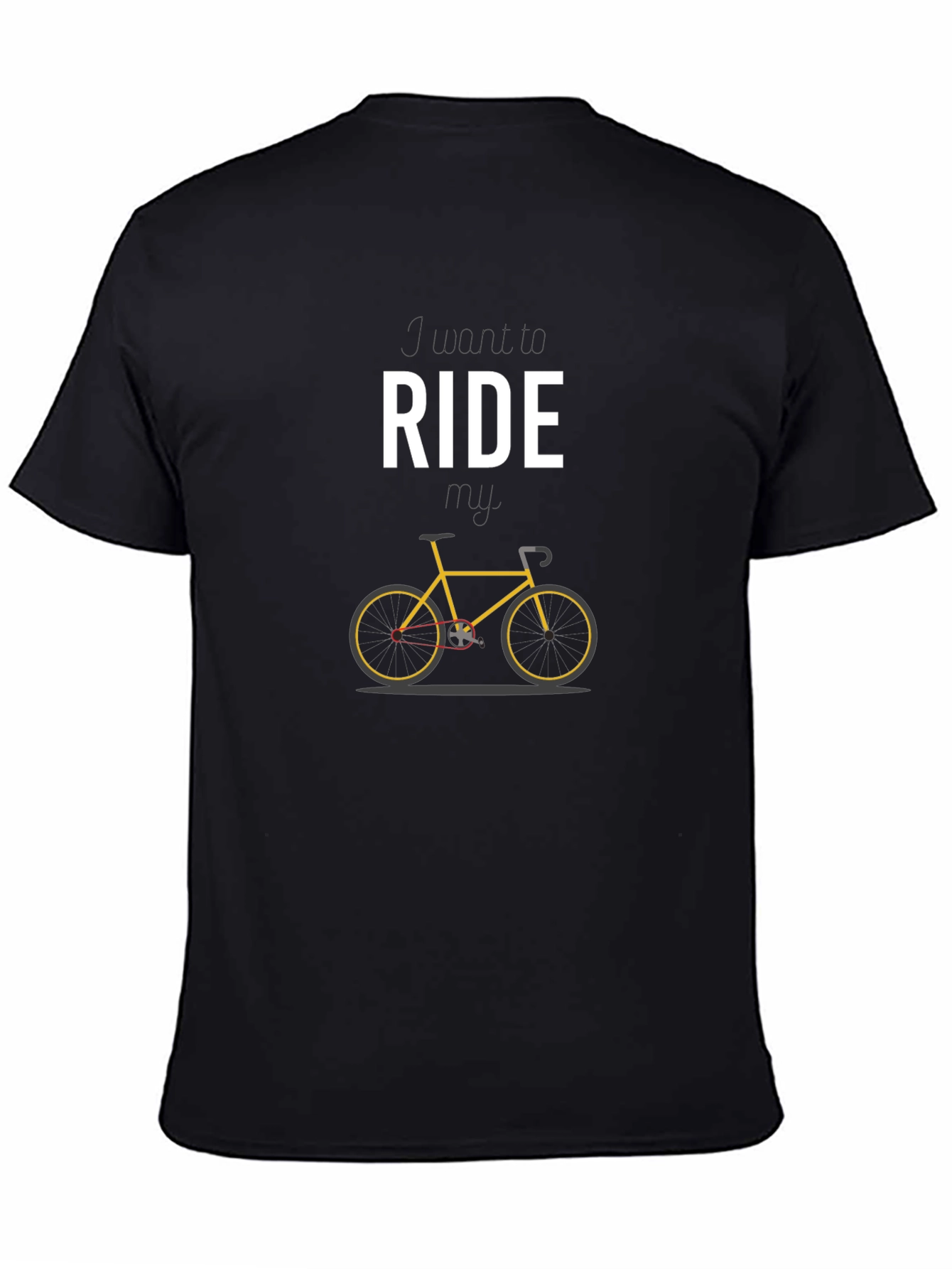 Ride Bicycle Graphic Tee - Stylish Black T-Shirt